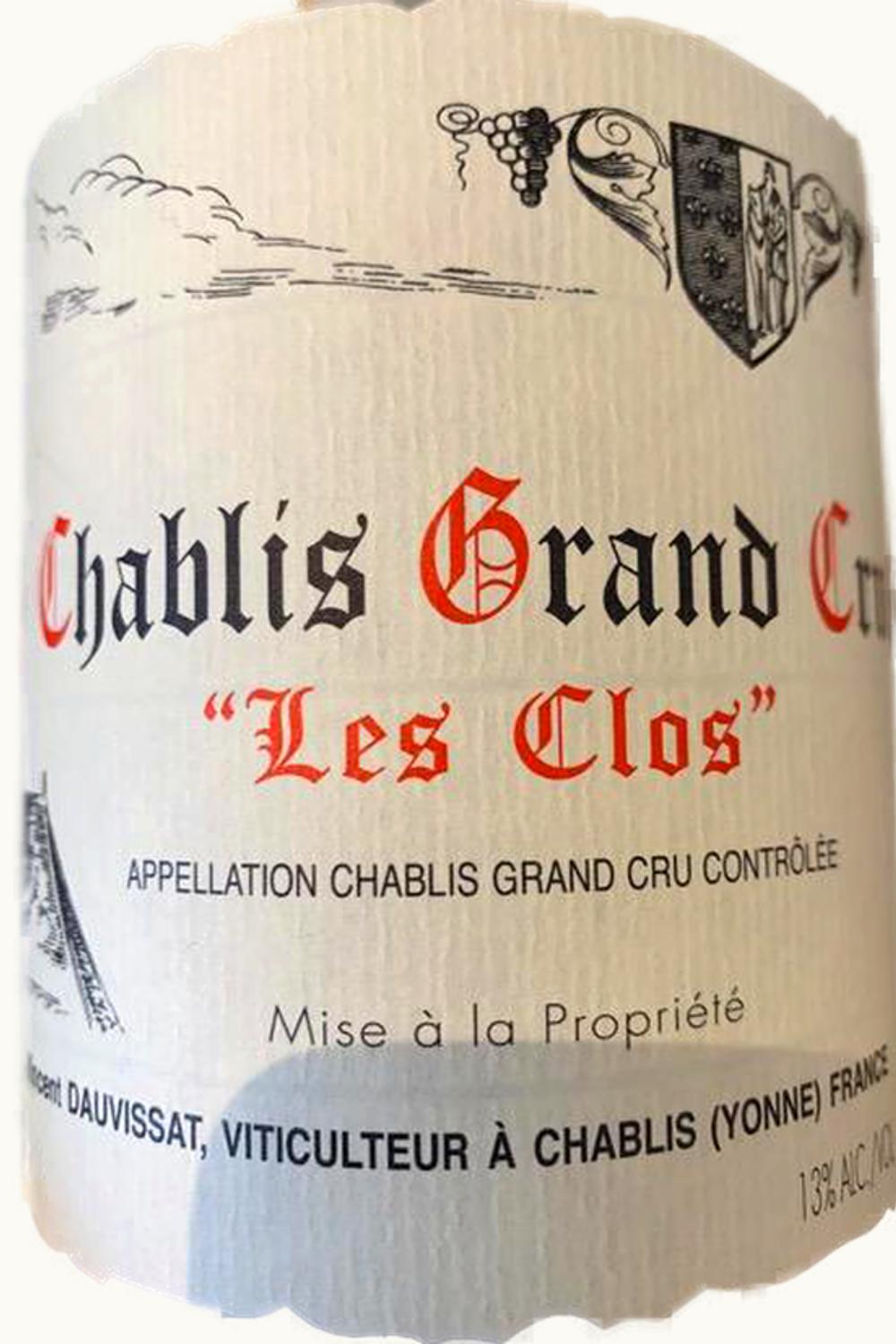 Domaine René & Vincent Dauvissat Domaine René & VIncent Dauvissat Les Clos Chablis Grand Cru, 2015 UZ0646292