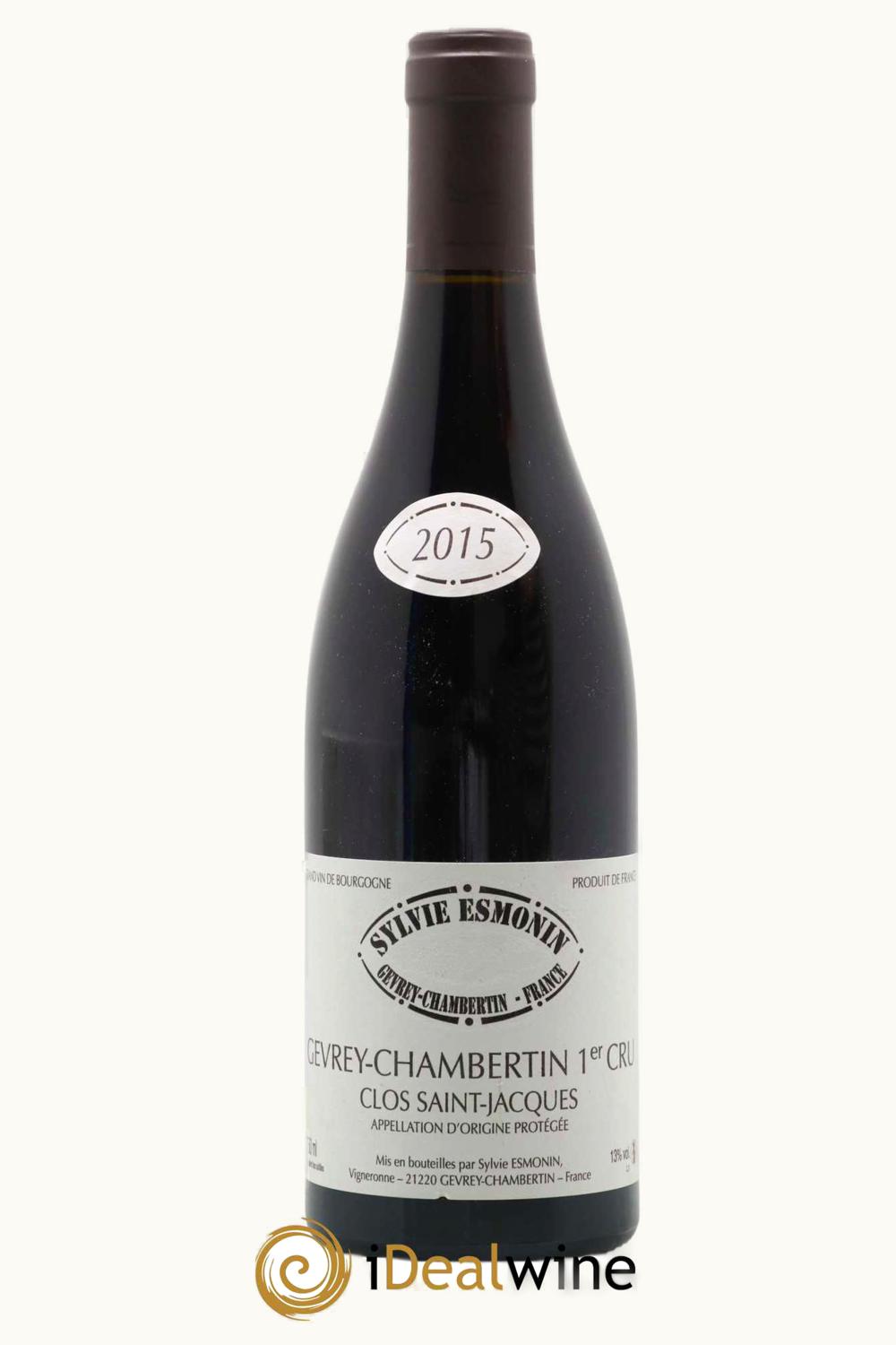 Domaine Sylvie Esmonin Clos St-Jacques Gevrey-Chambertin Premier Cru Côte de Nuit, 2015