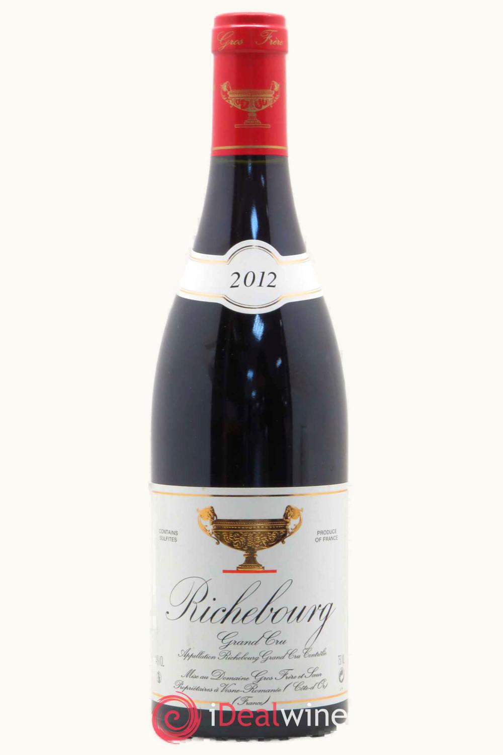 Domaine Gros Frère & Soeurs Domaine Gros Frère & Soeurs Grand Cru Richebourg Vosne-Romanée Côte de Nuit, 2012