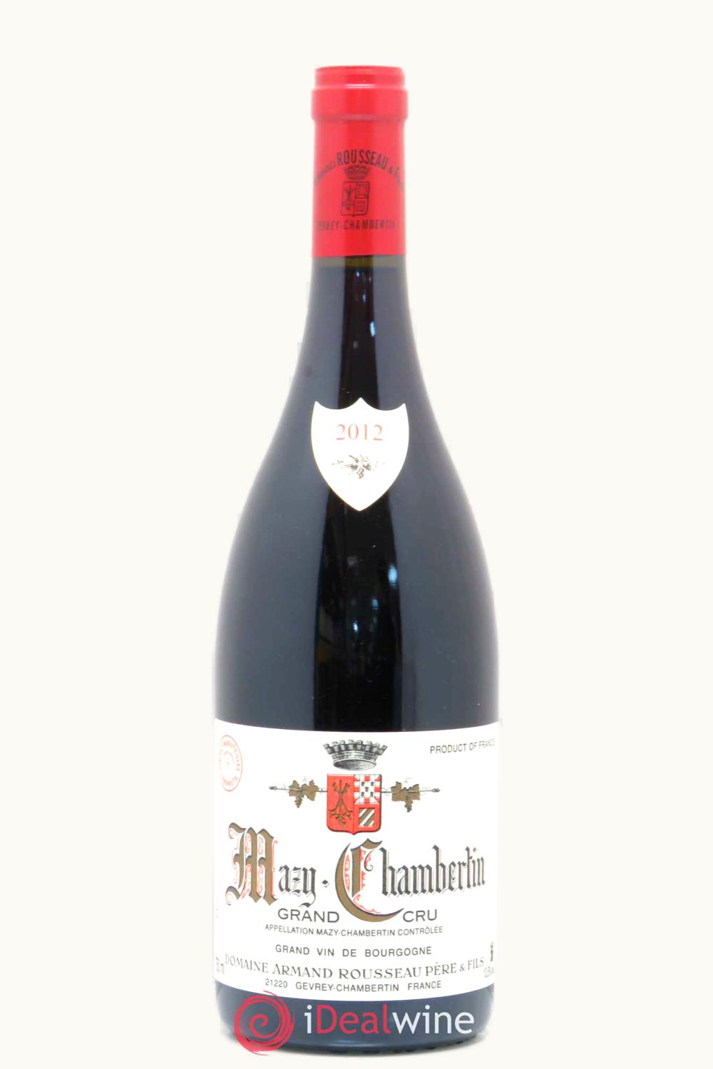 Domaine Armand Rousseau Domaine Armand Rousseau Grand Cru Mazis-Chambertin Gevrey Côte de Nuit, 2012