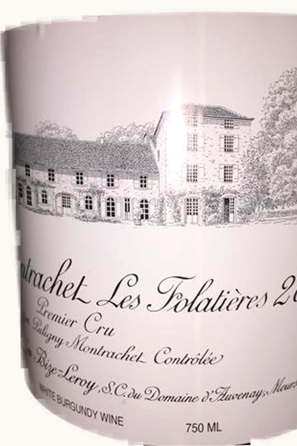 Leroy Domaine d'Auvenay Leroy Domaine d'Auvenay Les Folatières Puligny-Montrachet Premier Cru Côte de Beaune, 2011