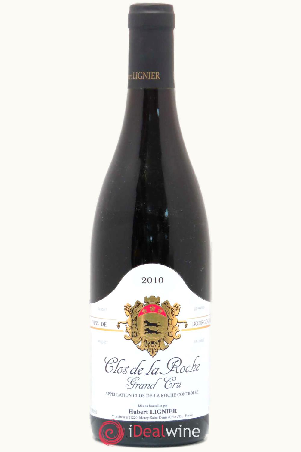 Domaine Hubert Lignier Domaine Hubert Lignier Grand Cru Côte Nuit Clos de la Roche Morey-St-Denis, 2010