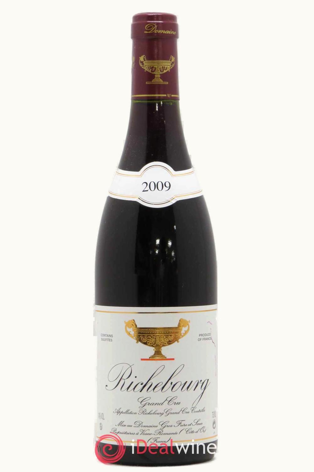 Domaine Gros Frère & Soeurs Domaine Gros Frère & Soeurs Grand Cru Richebourg Vosne-Romanée Côte de Nuit, 2009