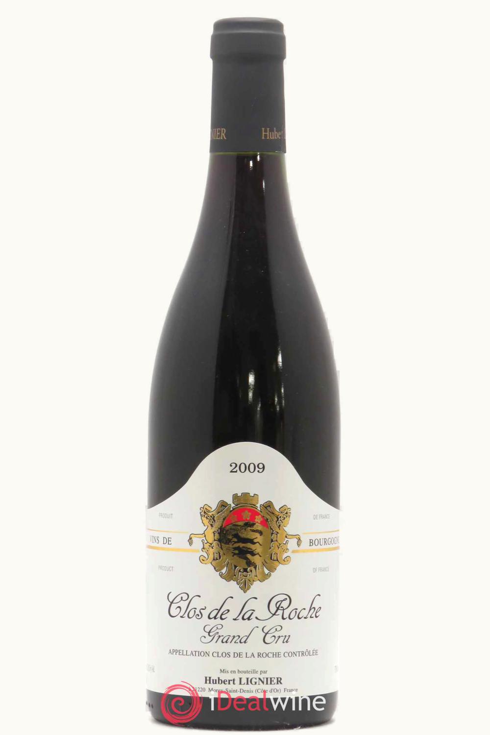Domaine Hubert Lignier Domaine Hubert Lignier Grand Cru Côte Nuit Clos de la Roche Morey St Denis, 2009