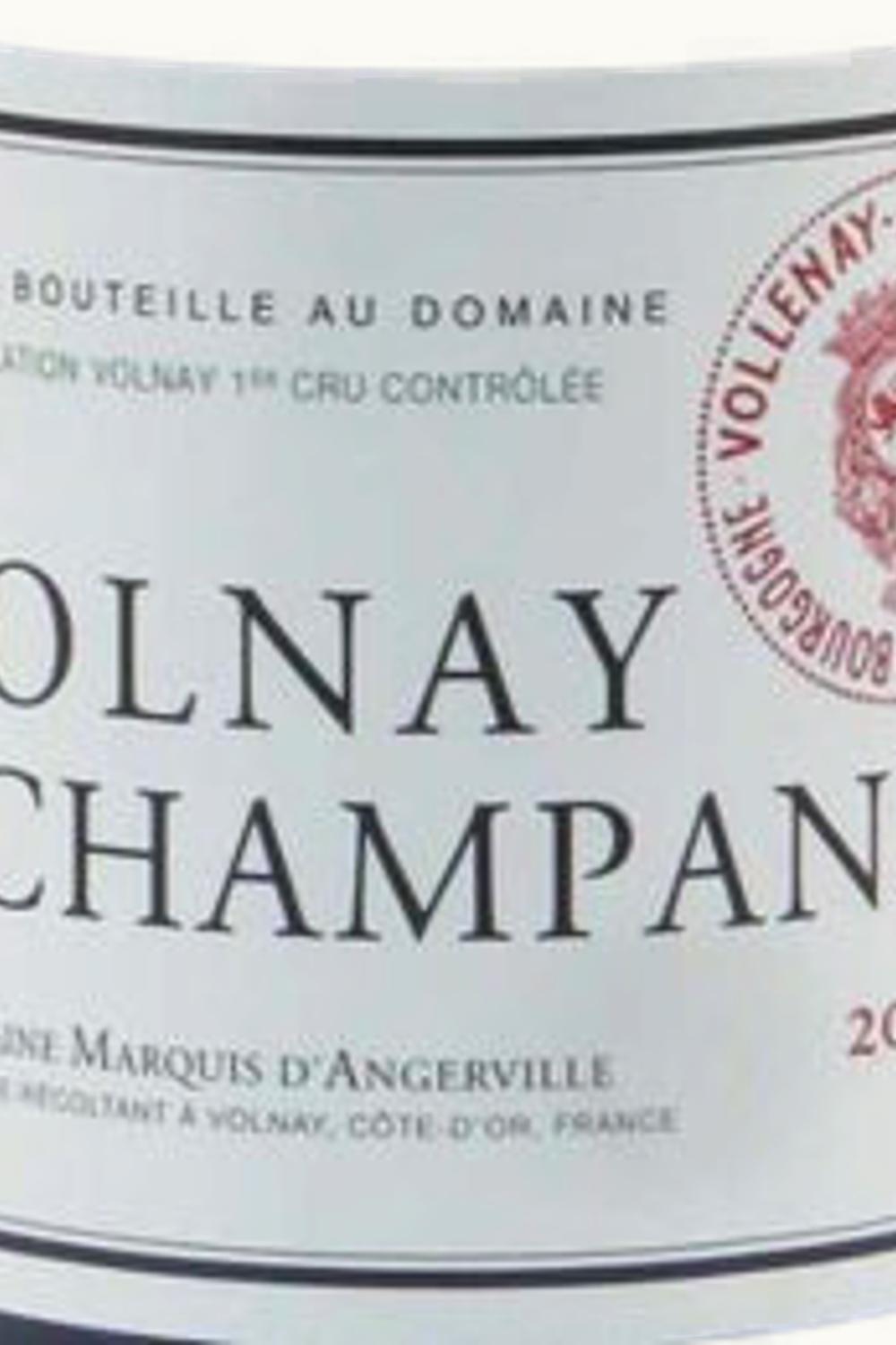 Domaine Marquis d'Angerville Domaine Marquis d'Angerville Champans Volnay Premier Cru Côte de Beaune, 2009