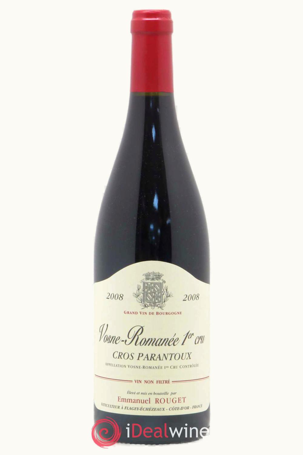 Emmanuel Rouget Emmanuel Rouget Cros Parantoux Vosne-Romanée Premier Cru Côte de Nuit, 2008