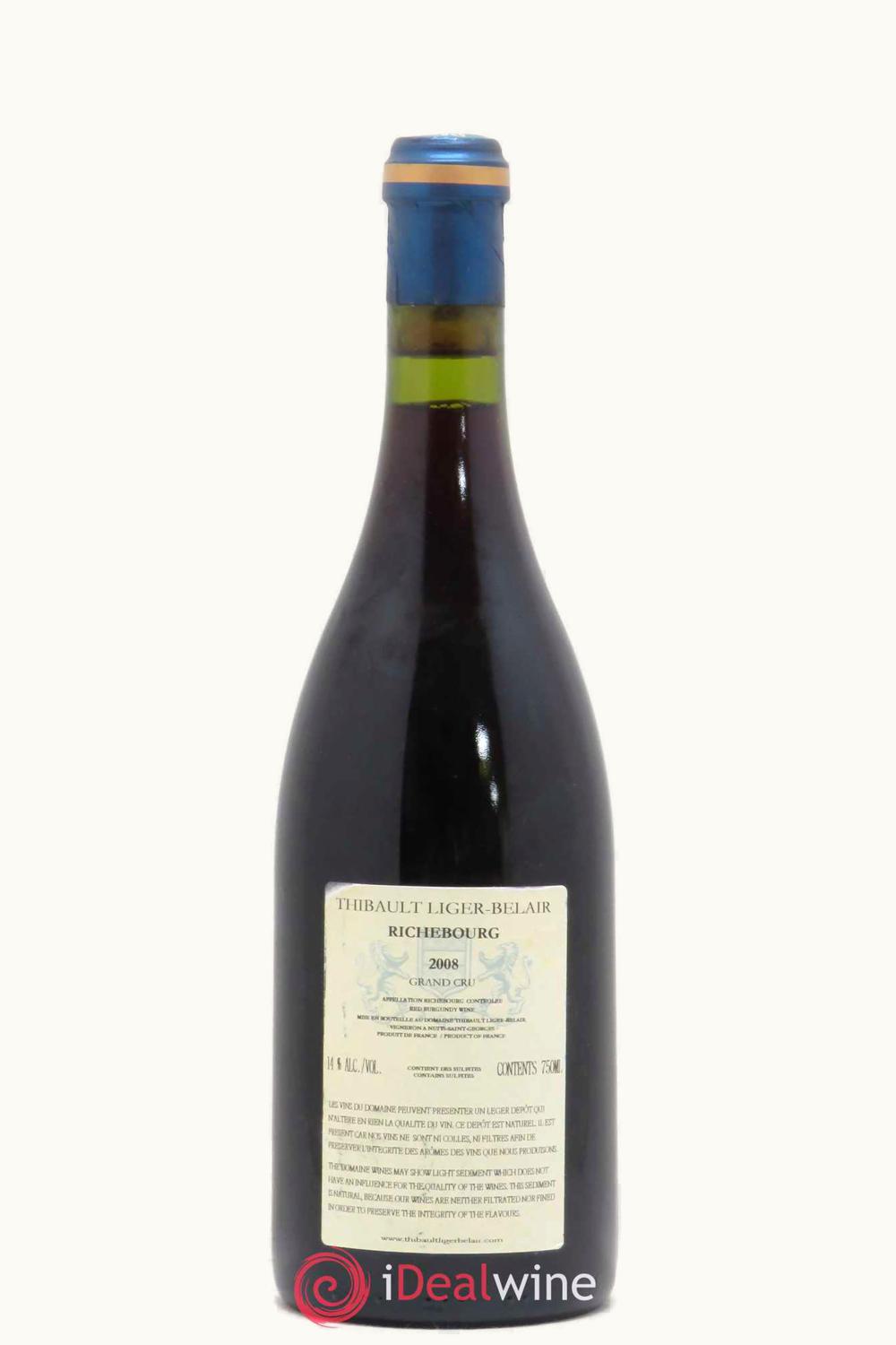 Domaine Thibault Liger-Belair Domaine Thibault Liger-Belair Grand Cru Richebourg Vosne-Romanée Côte de Nuit, 2008