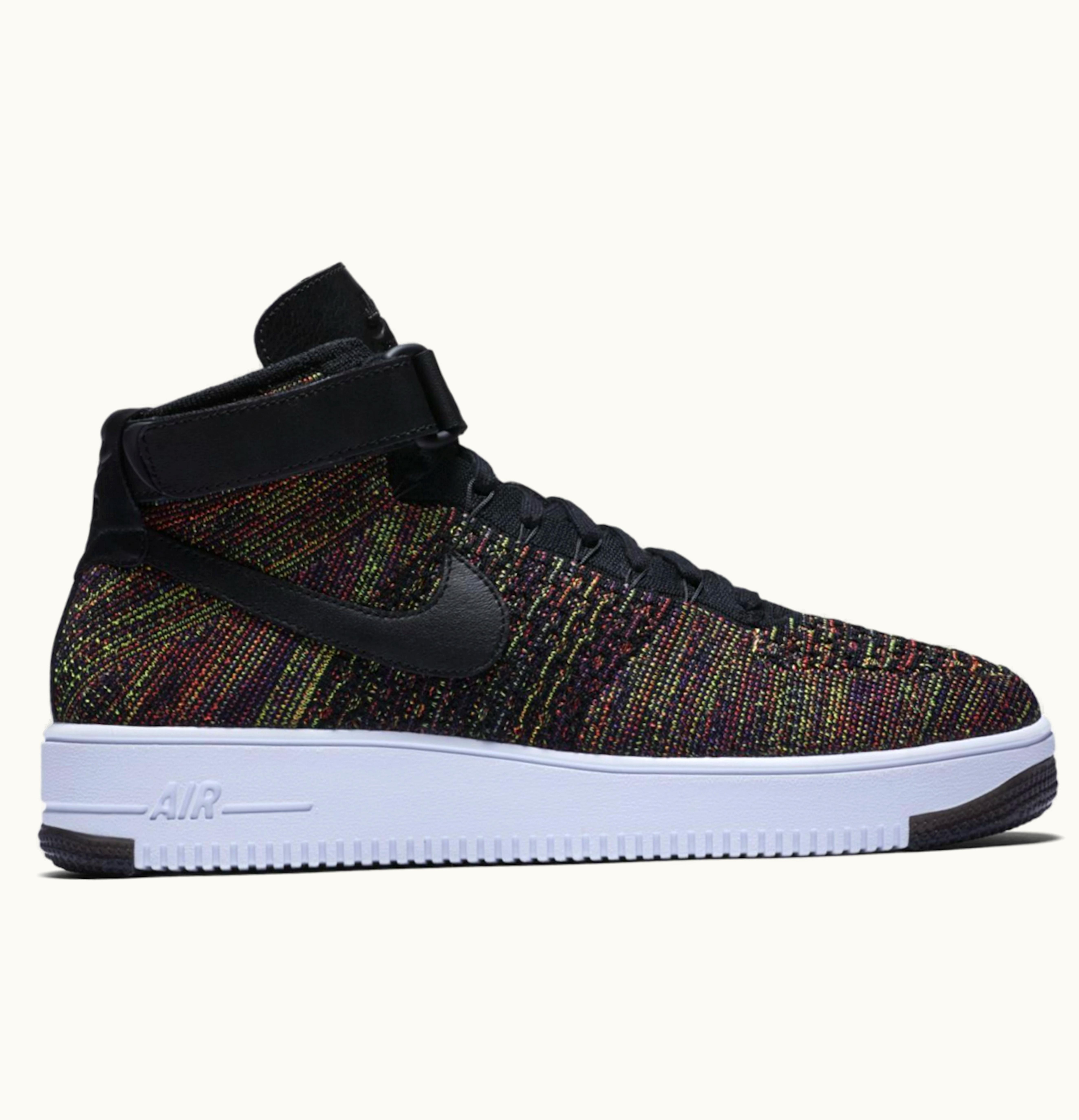 Nike Nike Air Force 1 Mid Flyknit Multi Color Black