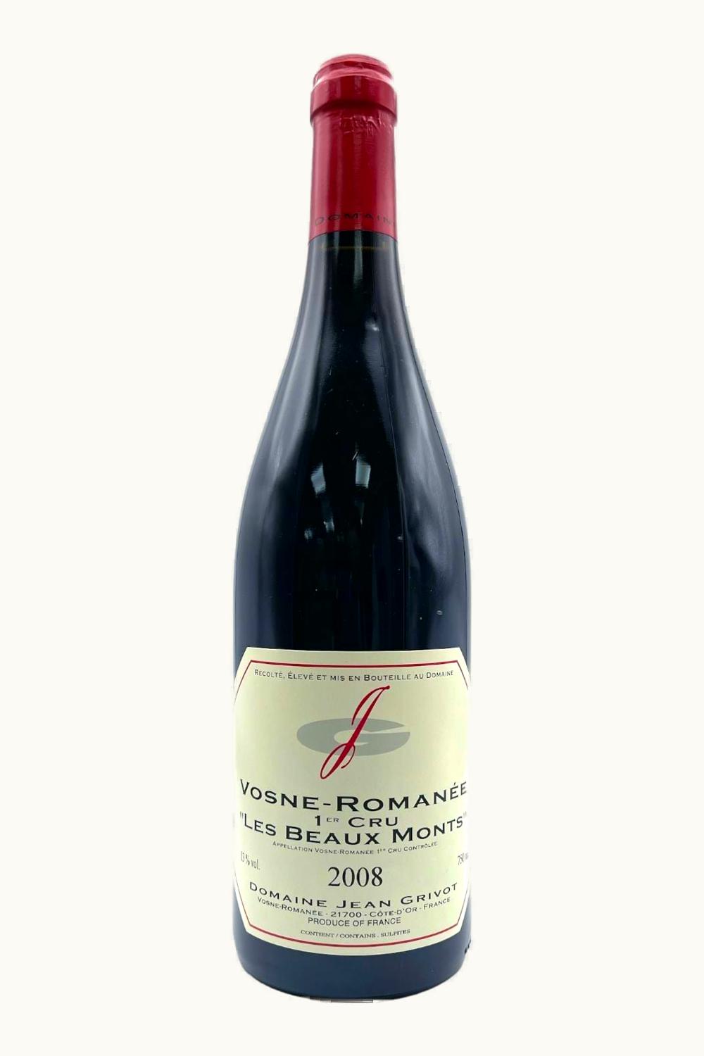 Domaine Jean Grivot Domaine Jean Grivot Les Beaux Mont Vosne-Romanée Premier Cru Côte de Nuit, 2008