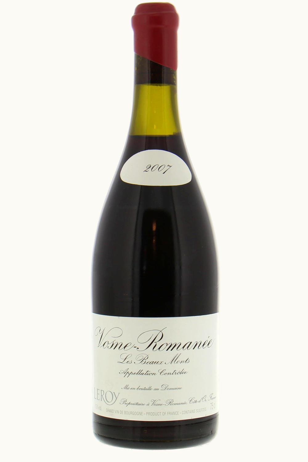 Domaine Leroy Domaine Leroy Les Beau Mont Vosne-Romanée Premier Cru Côte de Nuit, 2007