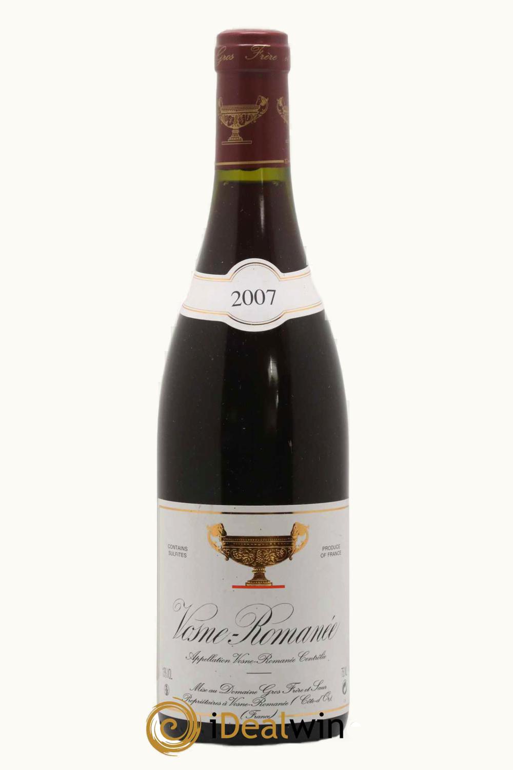 Domaine Gros Frère & Soeurs Domaine Gros Frère & Soeurs Grand Cru Richebourg Vosne-Romanée Côte de Nuit, 2007