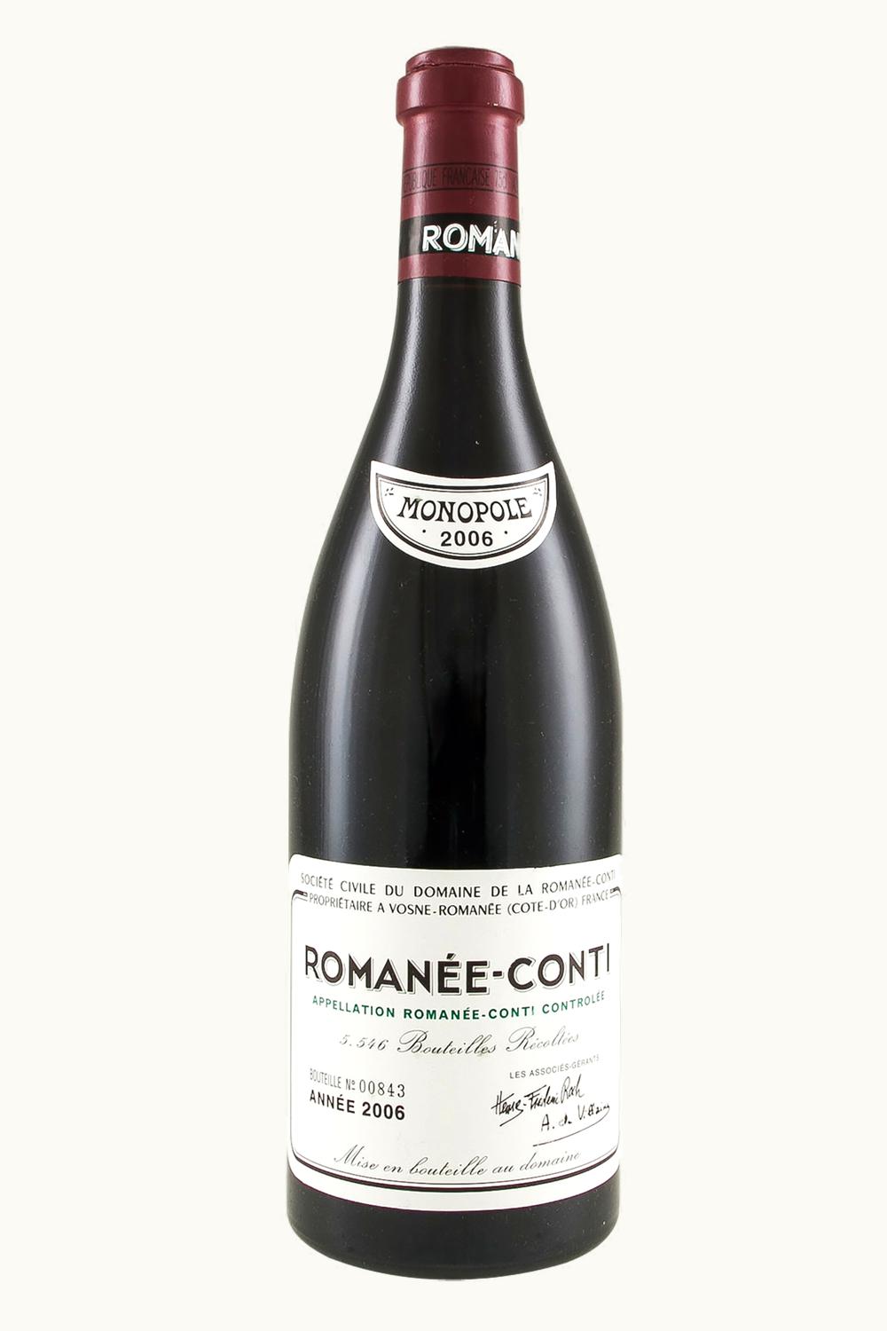 Domaine de la Romanée-Conti Domaine de la Romanée-Conti Tâche Grand Cru Monopole Côte de Nuit Vosne, 2006