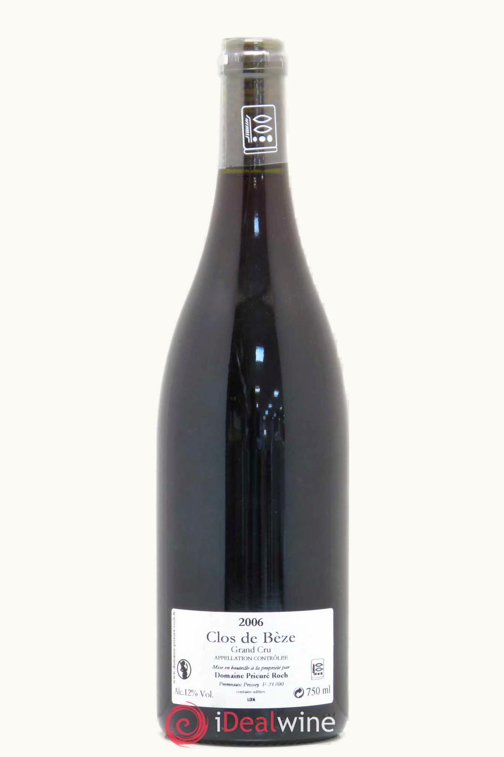 Domaine Prieur Roch Domaine Prieur Roch Grand Cru Côte de Nuit Chambertin Clos de Bèze Gevrey, 2006