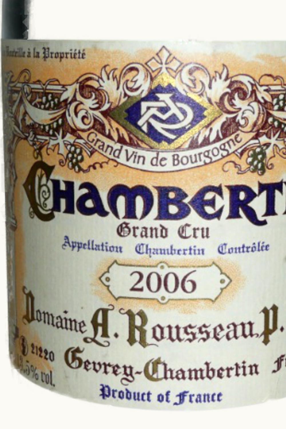 Domaine Armand Rousseau Domaine Armand Rousseau Chambertin Grand Cru Le Gevrey Côte de Nuit, 2006