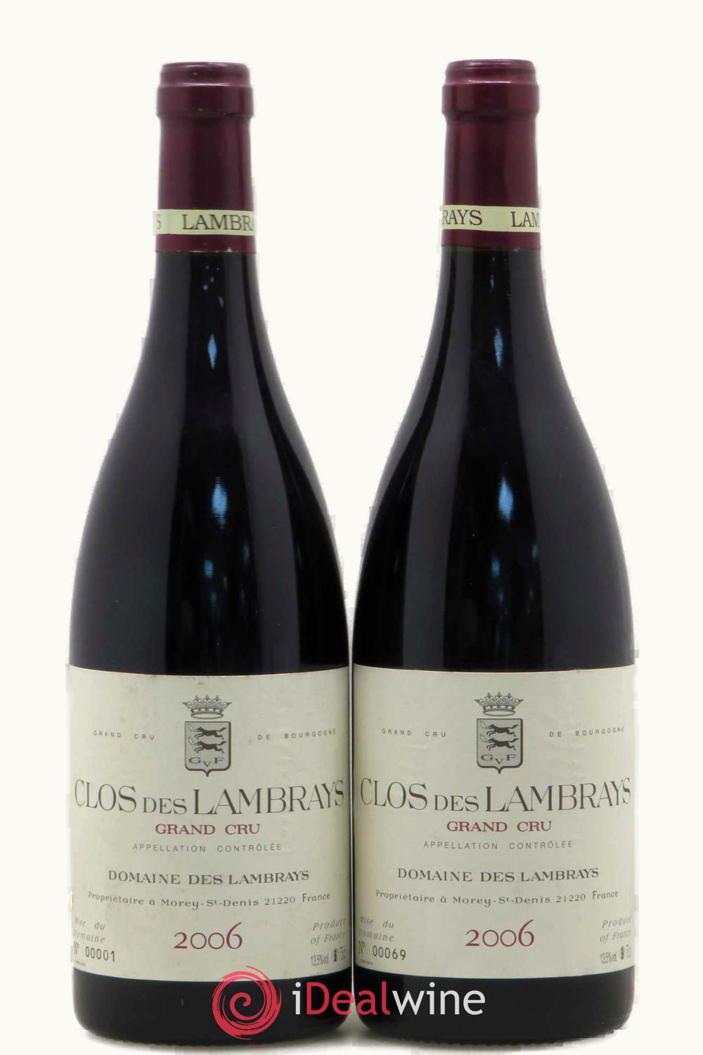 Domaine de Lambrays Domaine de Lambrays Clos Grand Cru Côte Nuit Morey-St-Denis, 2006