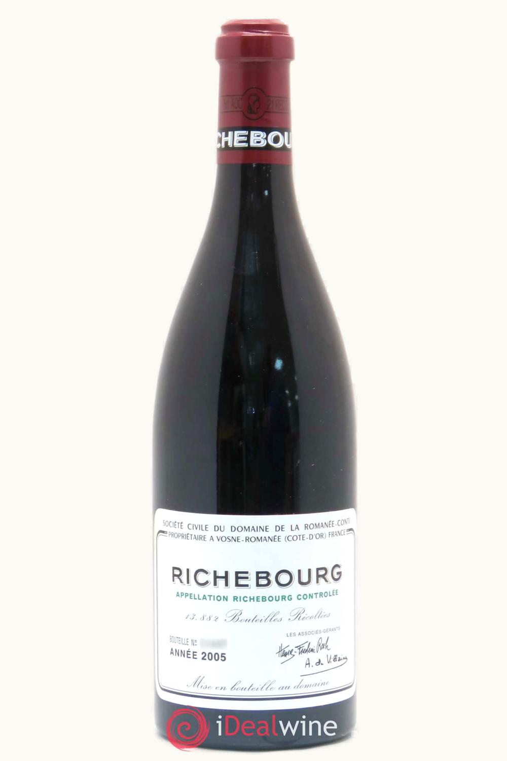 Domaine de la Romanée-Conti Domaine de la Romanée-Conti Grand Cru Côte de Nuit Richebourg Vosne Côte de Nuit, 2005