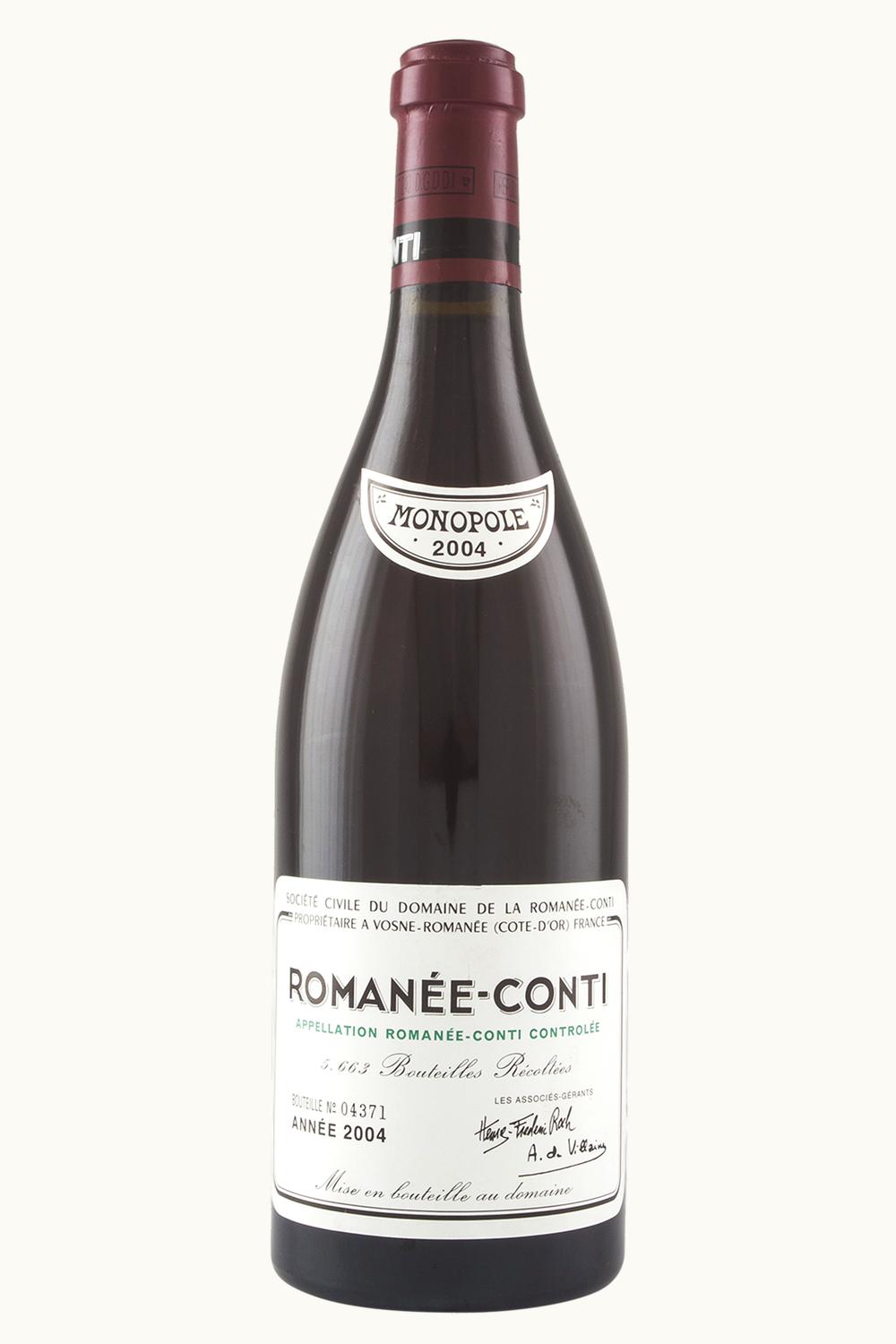 Domaine de la Romanée-Conti Domaine de la Romanée-Conti Grand Cru Côte Nuit Vosne, 2004