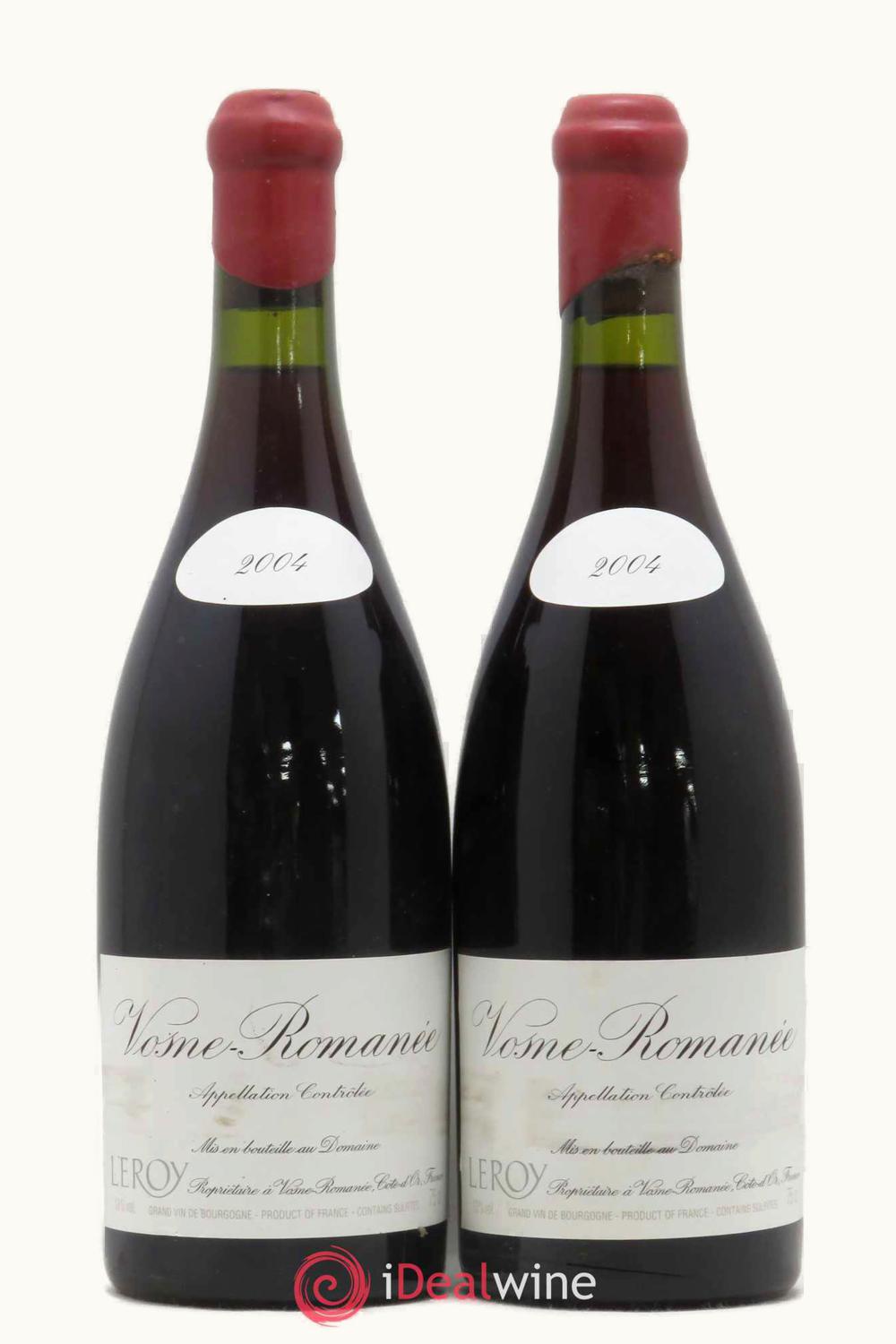 Domaine Leroy Domaine Leroy Vosne-Romanée Côte de Nuit, 2004
