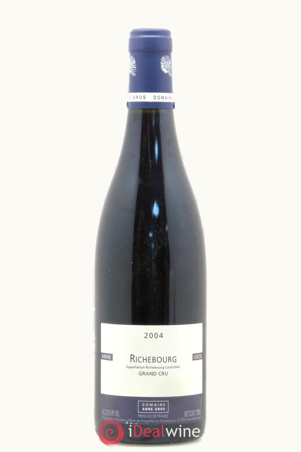 Domaine Anne Gros Domaine Anne Gros Grand Cru Richebourg Vosne-Romanée Côte de Nuit, 2004