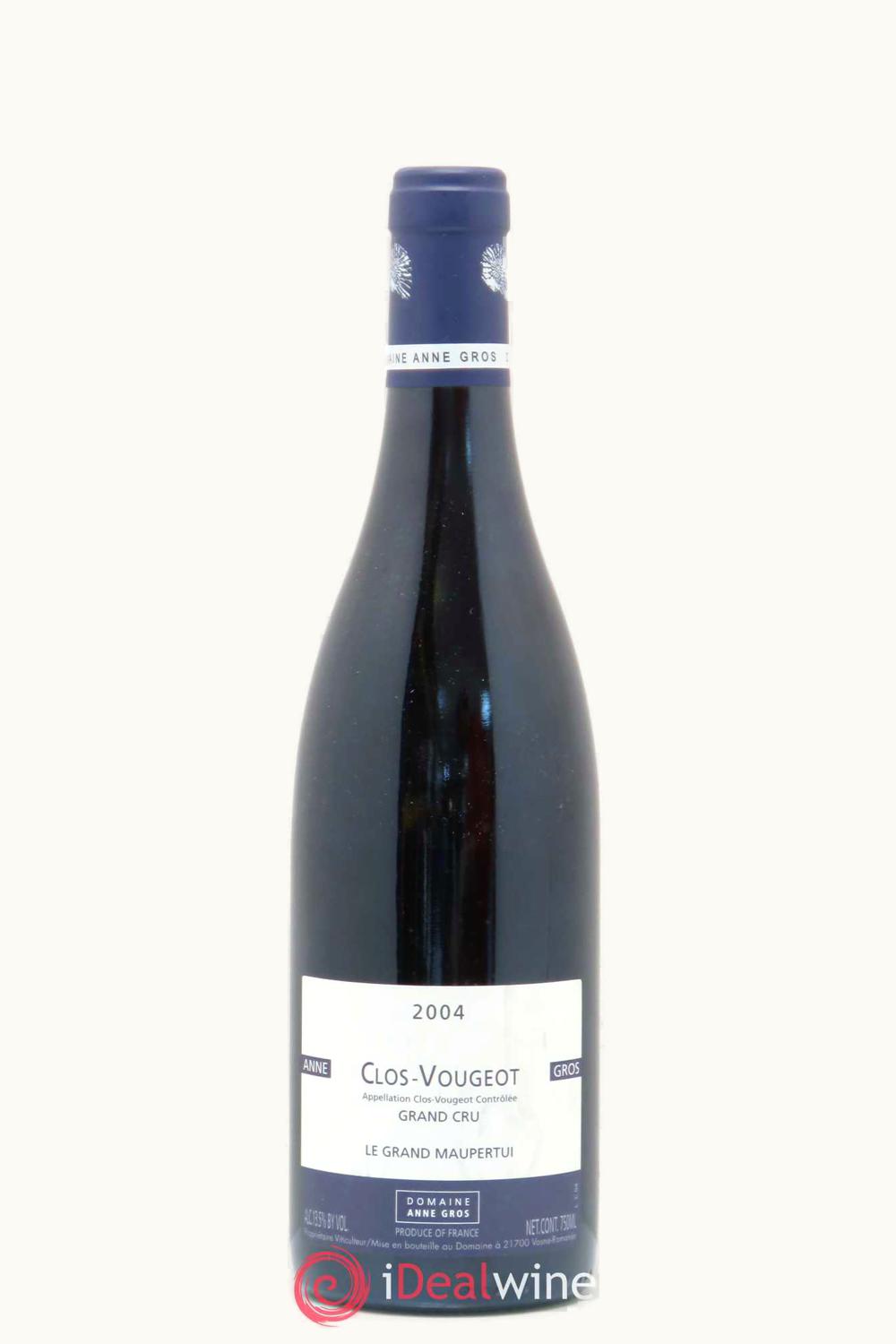 Domaine Anne Gros Domaine Anne Gros Grand Cru Le Maupertui Côte Nuit Clos de Vougeot, 2004