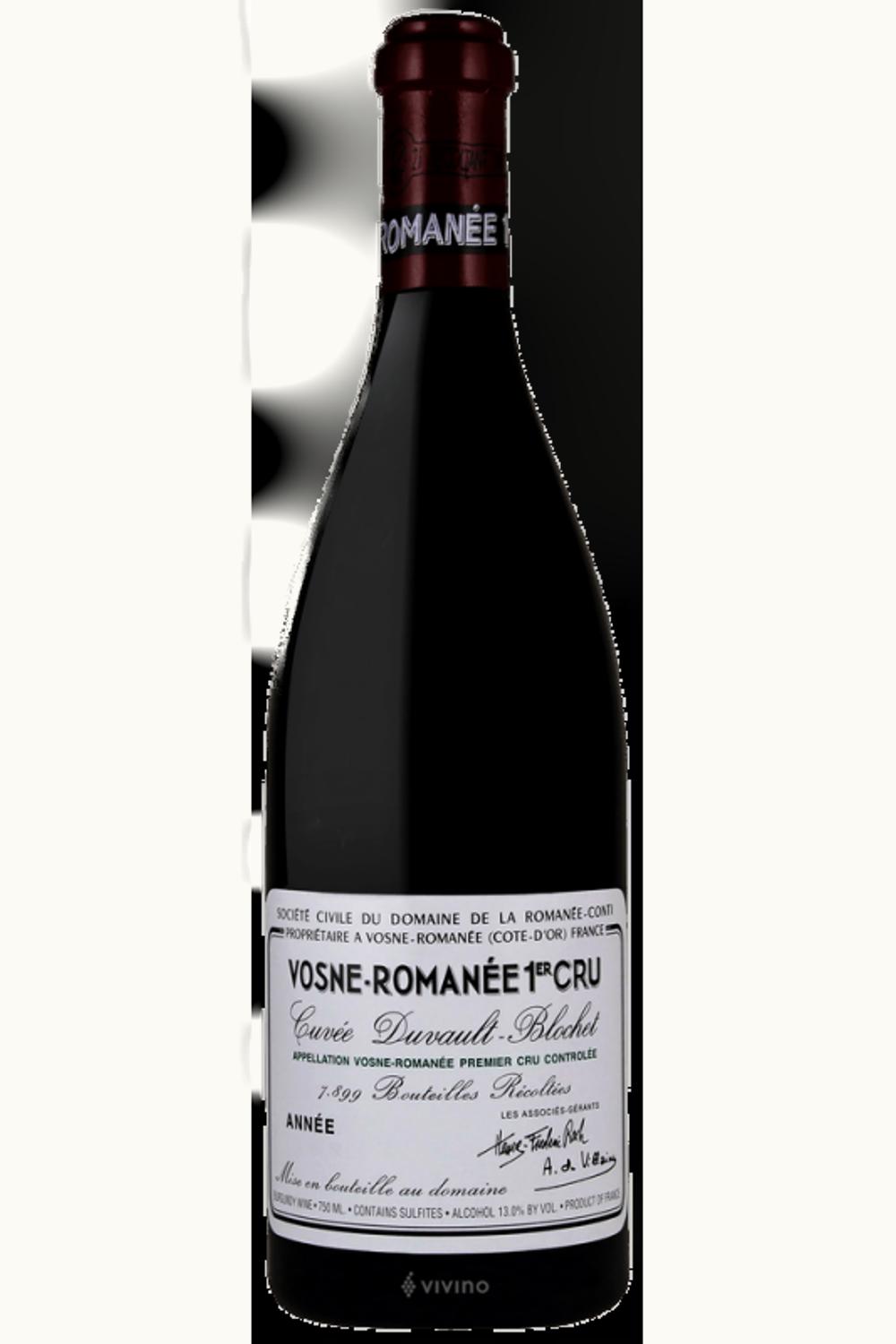 Domaine de la Romanée-Conti Domaine de la Romanée-Conti Cuvée Duvault-Blochet Premier Cru Vosne Côte de Nuit, 2004