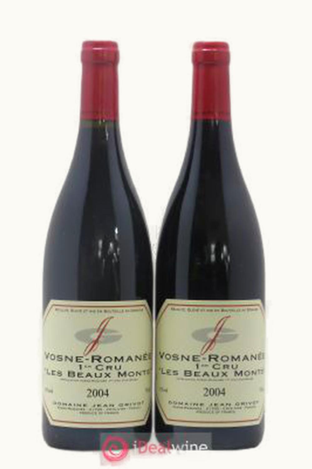Domaine Jean Grivot Domaine Jean Grivot Les Beau Mont Vosne Romanee Premier Cru Cote de Nuit Burgundy, 2004
