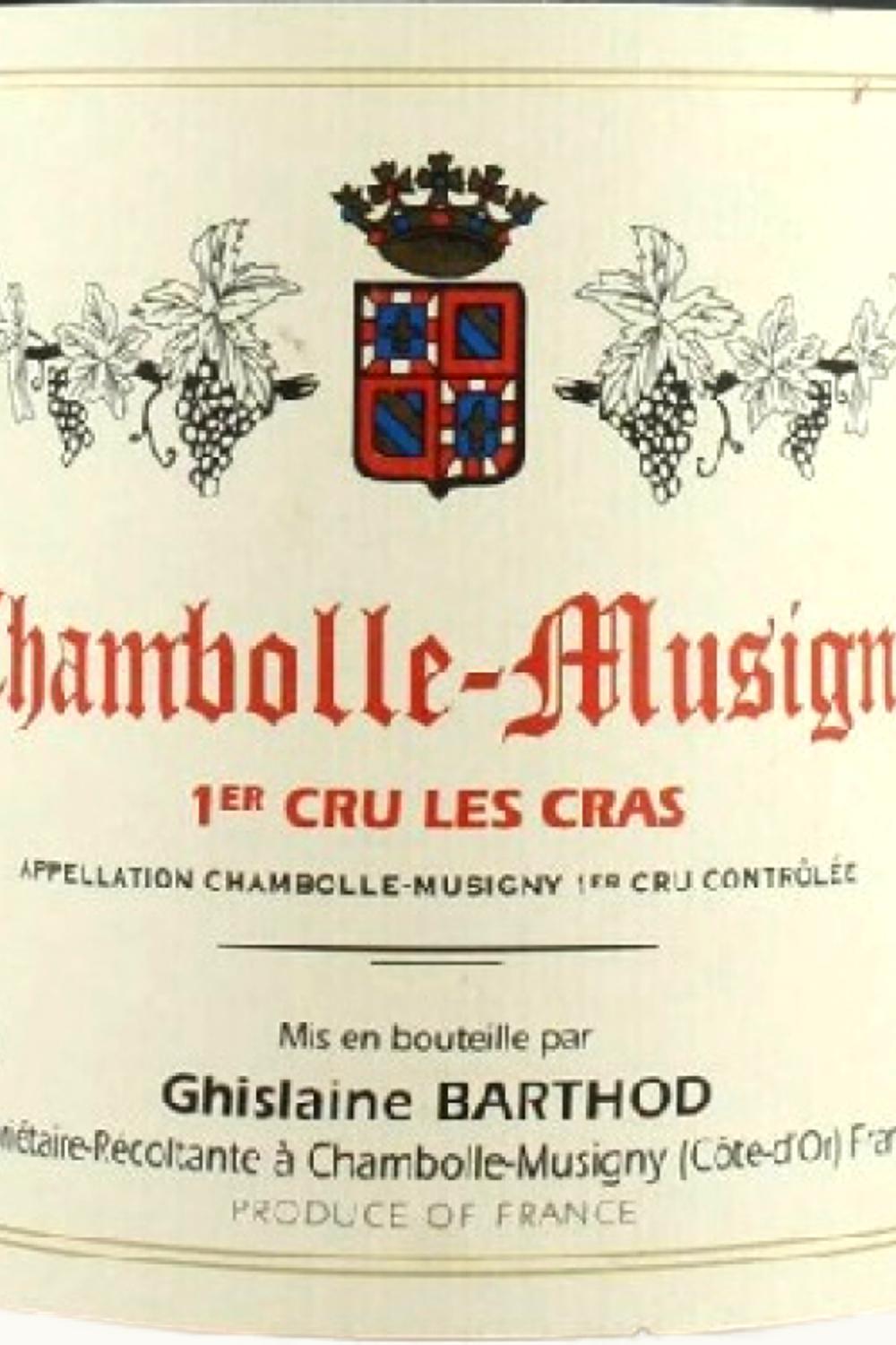 Domaine Ghislaine Barthod Les Cras Chambolle Musigny Premier Cru Cote de Nuit Burgundy, 2004
