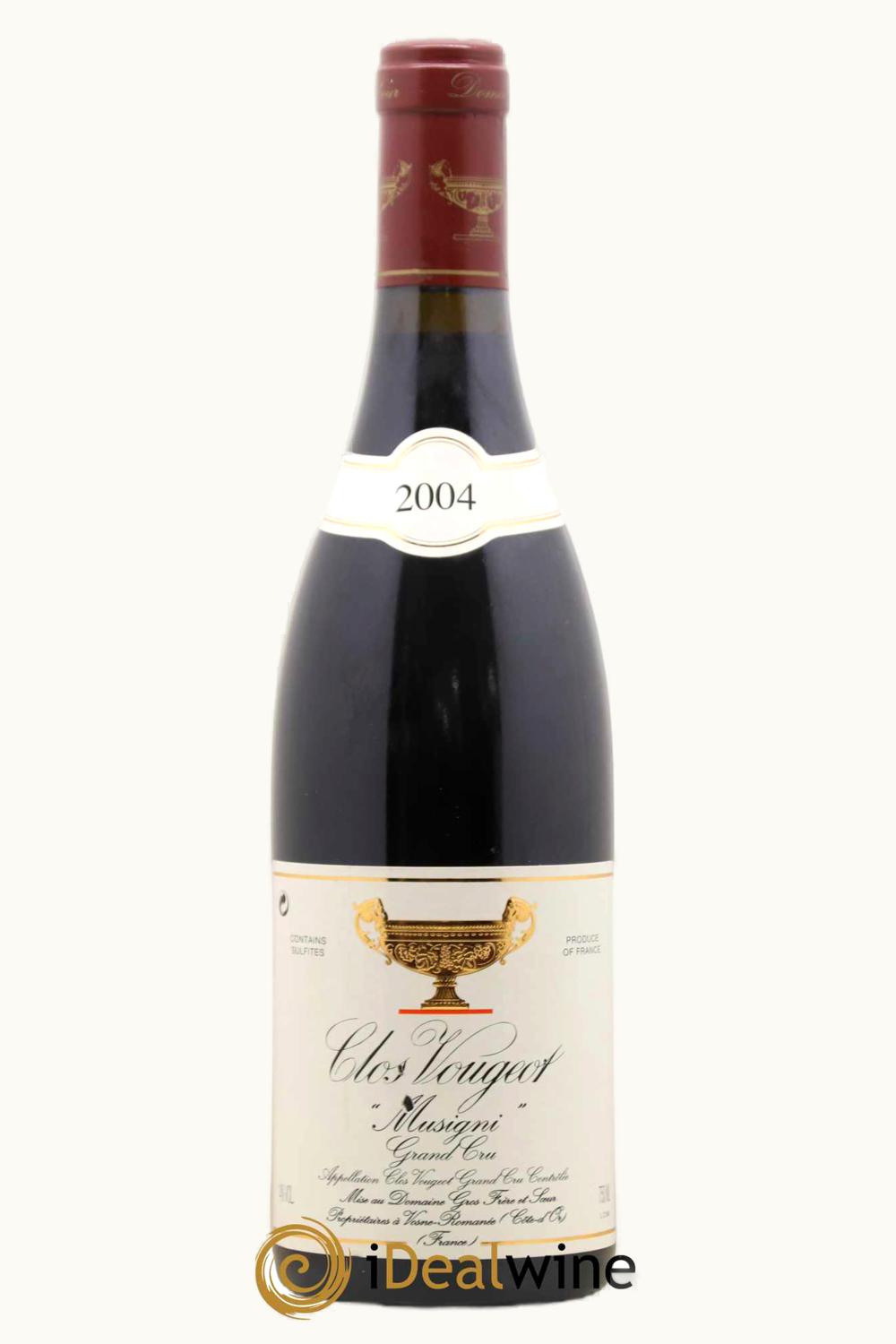 Domaine Gros Frère & Soeurs Domaine Gros Frère & Soeurs Musigny Cote Nuit Clos de Vougeot Burgundy, 2004
