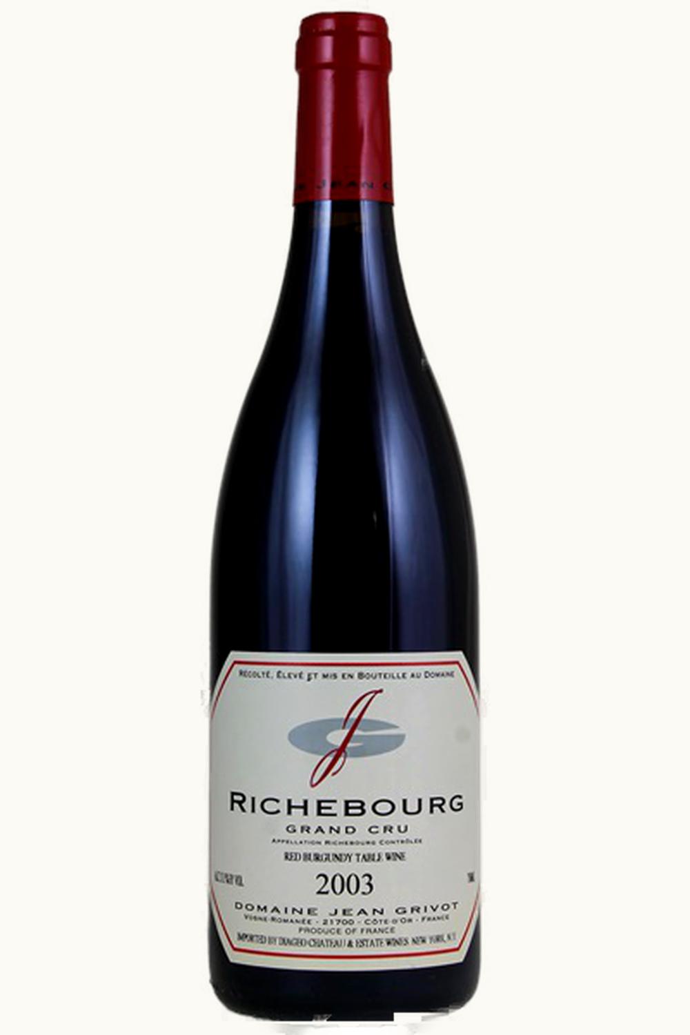 Domaine Jean Grivot Domaine Jean Grivot Richebourg Vosne Romanee Cote de Nuit Burgundy, 2003