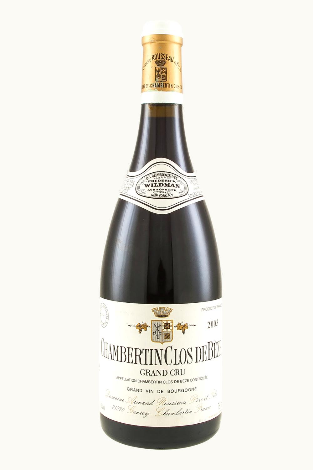 Domaine Armand Rousseau Domaine Armand Rousseau Clos de Beze Gevrey Chambertin Grand Cru Cote Nuit Burgundy, 2003