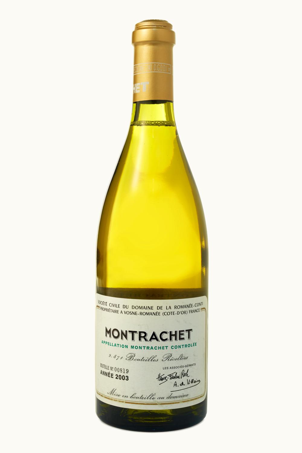 Domaine de la Romanée-Conti Domaine de la Romanée-Conti Montrachet Grand Cru Cote Beaune Le Puligny Burgundy, 2003