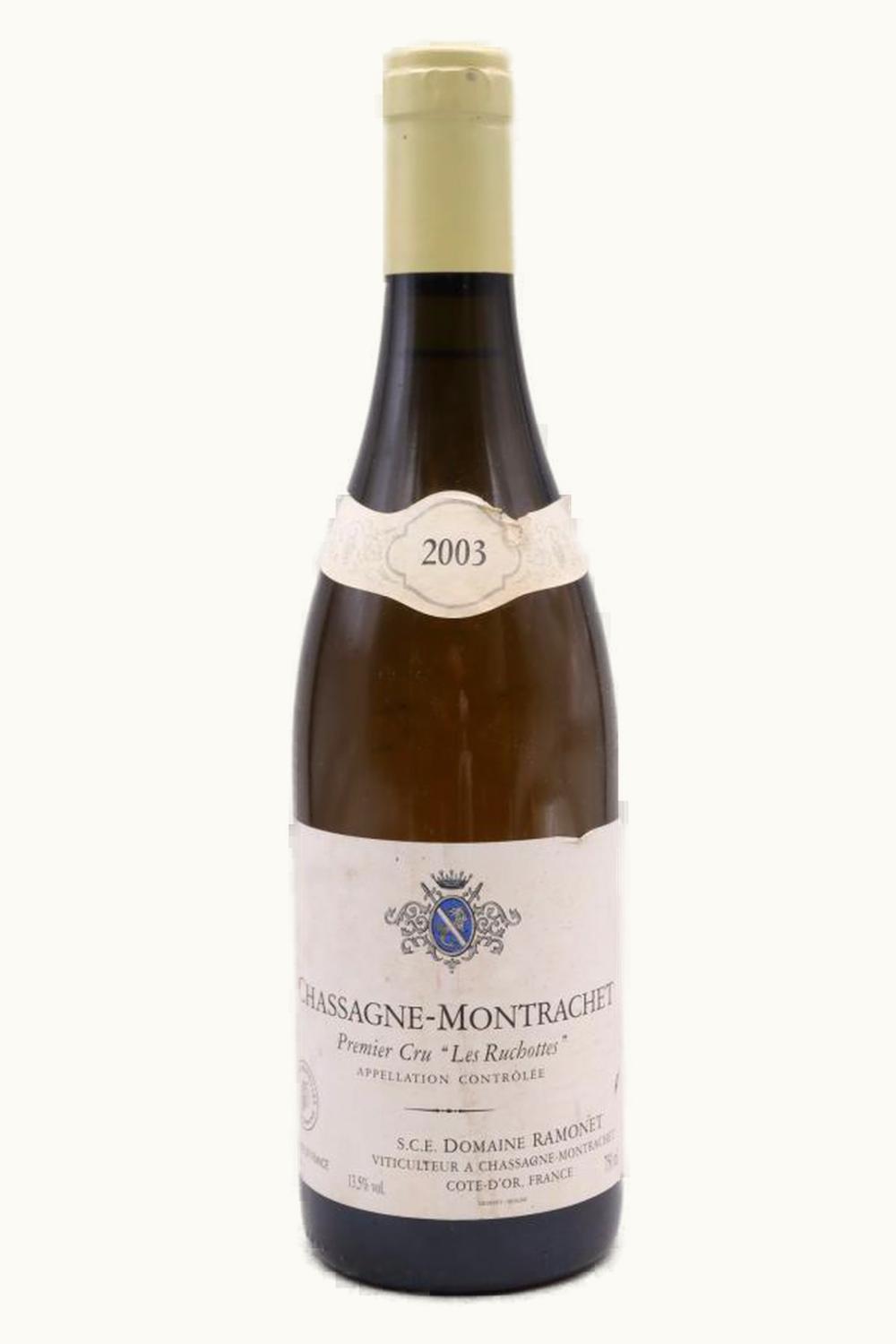 Domaine Ramonet Domaine Ramonet Les Ruchotte Chass Montrachet Grand Premier Cru Cote de Beaune Burgundy, 2003