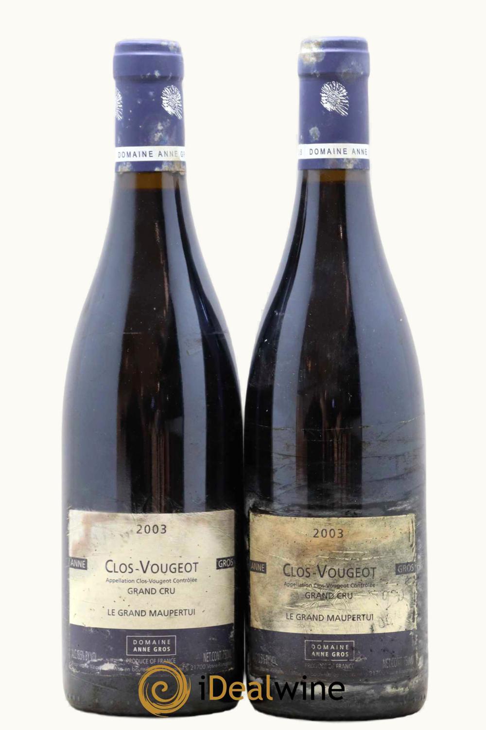 Domaine Anne Gros Domaine Anne Gros Grand Cru Le Maupertui Cote Nuit Clos de Vougeot Burgundy, 2003