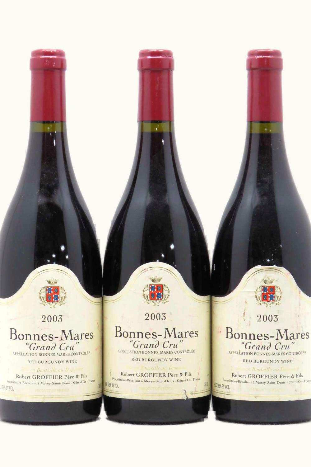 Domaine Robert Groffier Domaine Robert Groffier Grand Cru Bonnes Mares Chambolle Musigny Cote de Nuit Burgundy, 2003