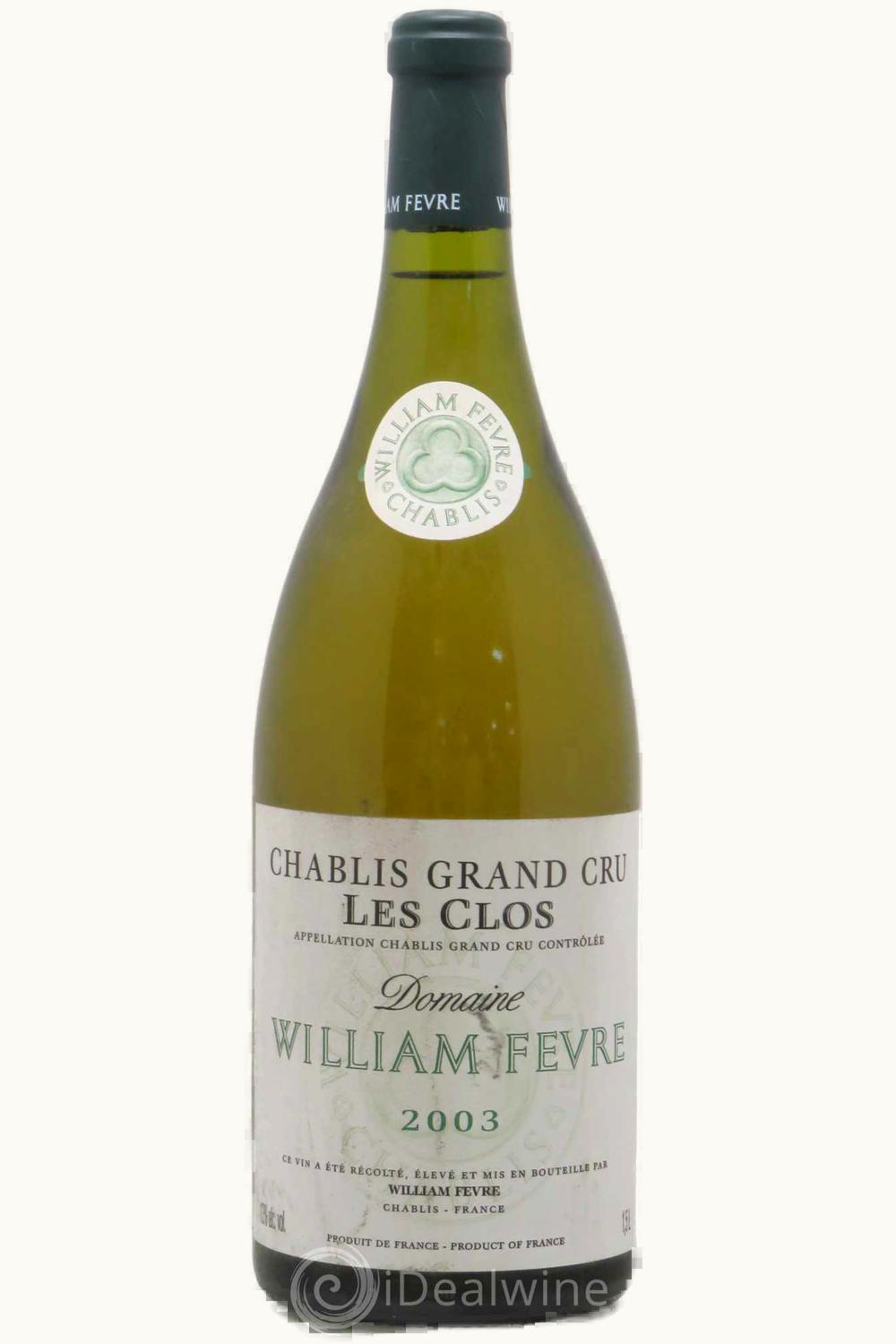 William Fèvre William Fevre Les Clos Chablis Grand Cru Burgundy, 2003