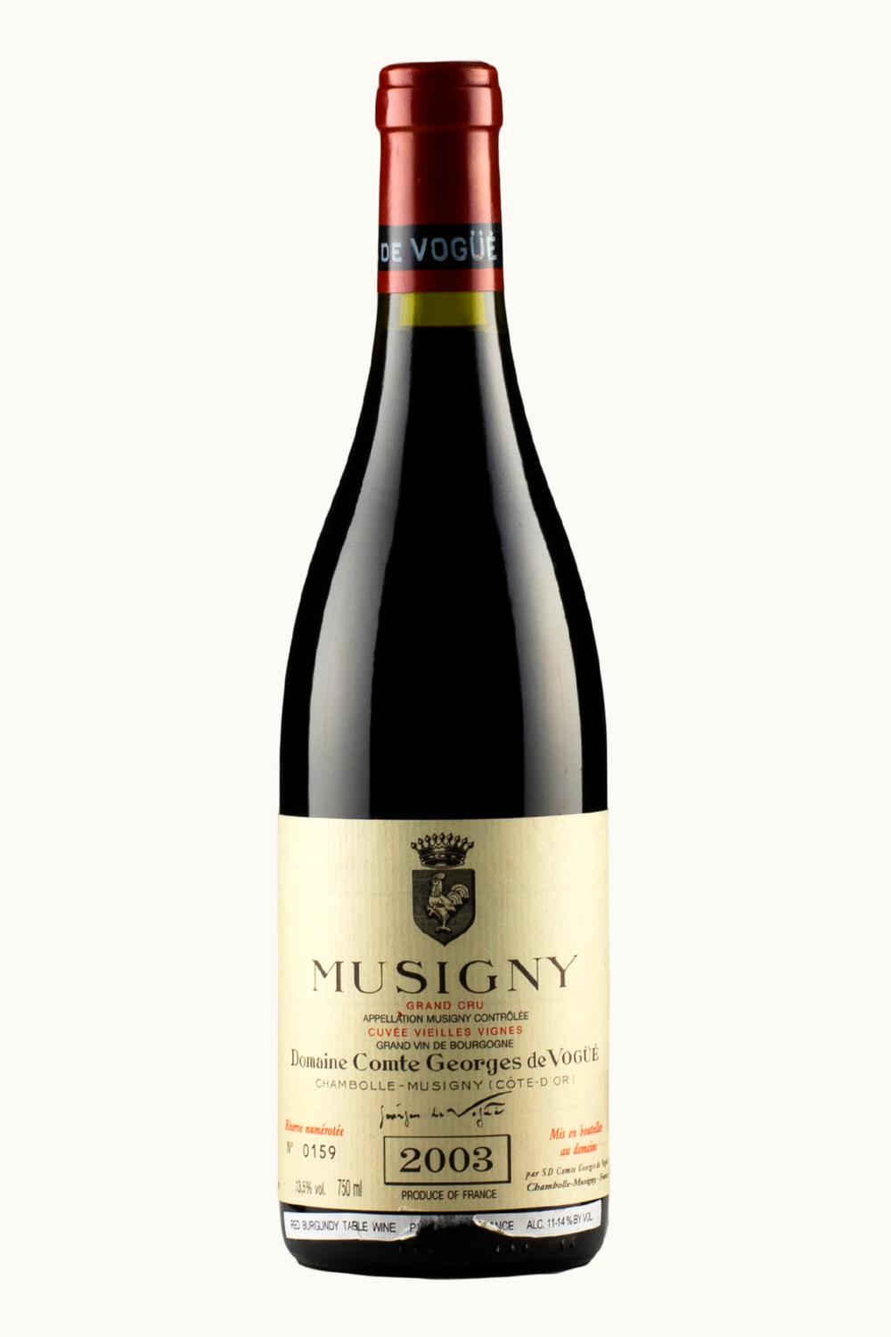 Domaine Comte George de Vogue Domaine Comte George de Vogue Cote Nuit Chambolle Musigny Burgundy, 2003