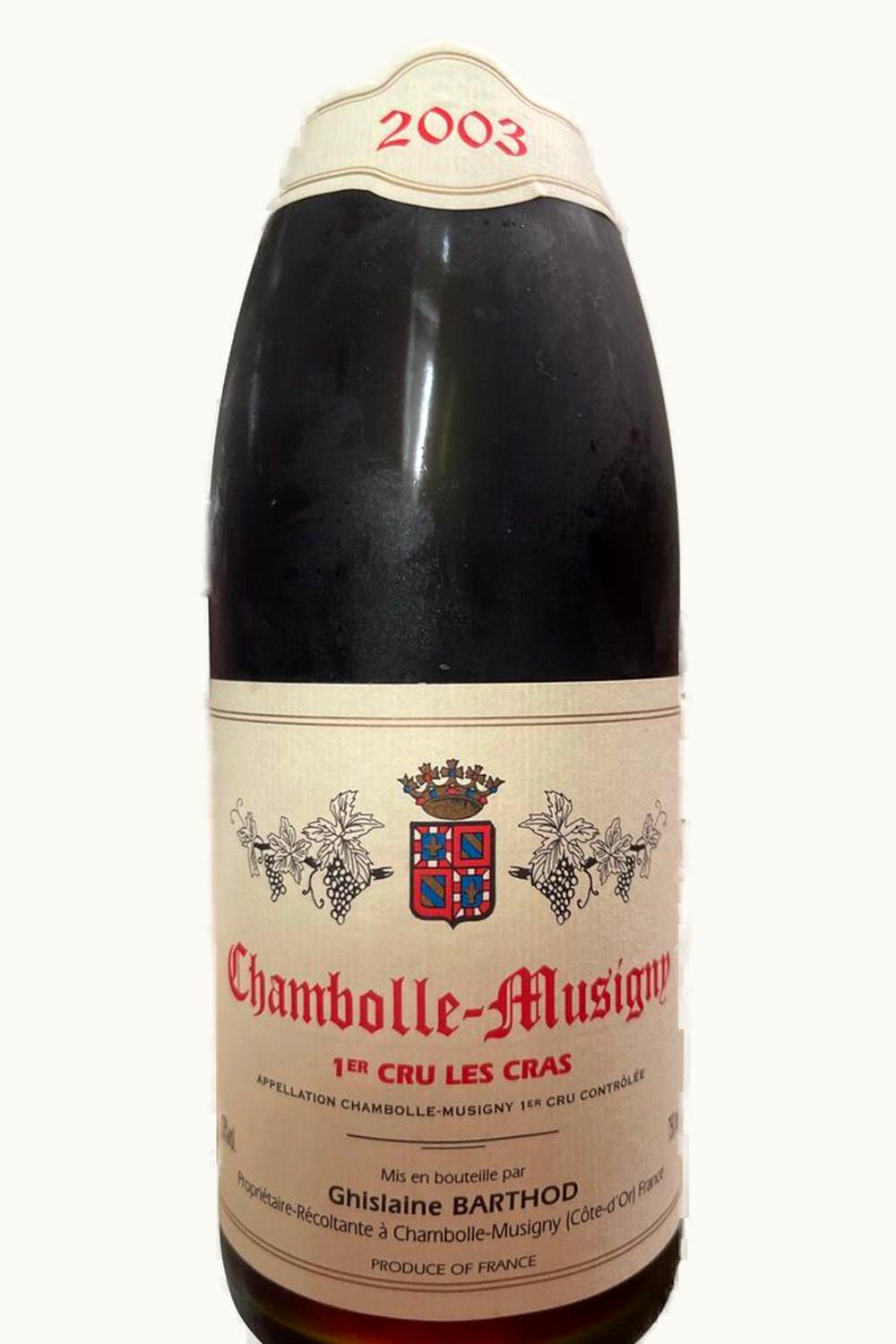 Domaine Ghislaine Barthod Domaine Ghislaine Barthod Les Cras Chambolle Musigny Premier Cru, 2003