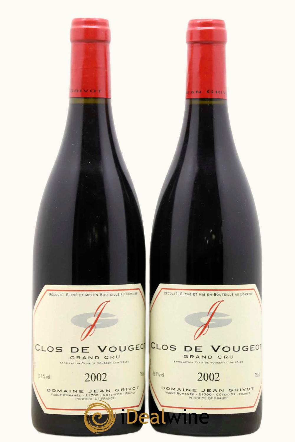 Domaine Jean Grivot Domaine Jean Grivot Grand Cru Cote Nuit Clos de Vougeot, 2002