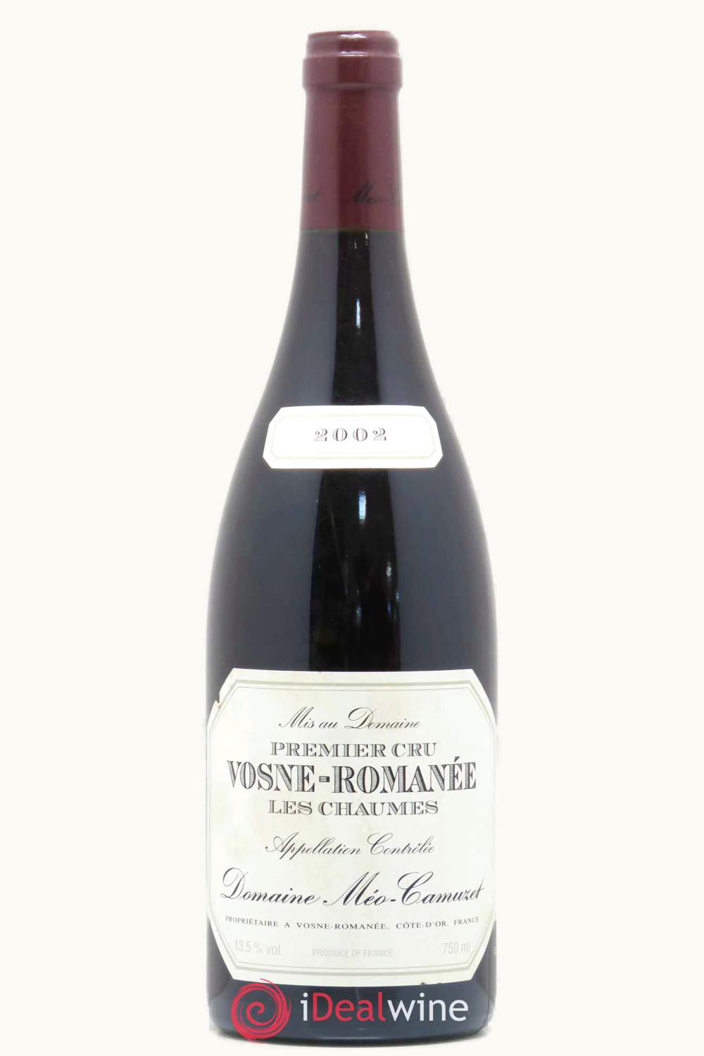 Domaine Méo-Camuzet Domaine Méo-Camuzet Les Chaumes Vosne Romanee Premier Cru, 2002
