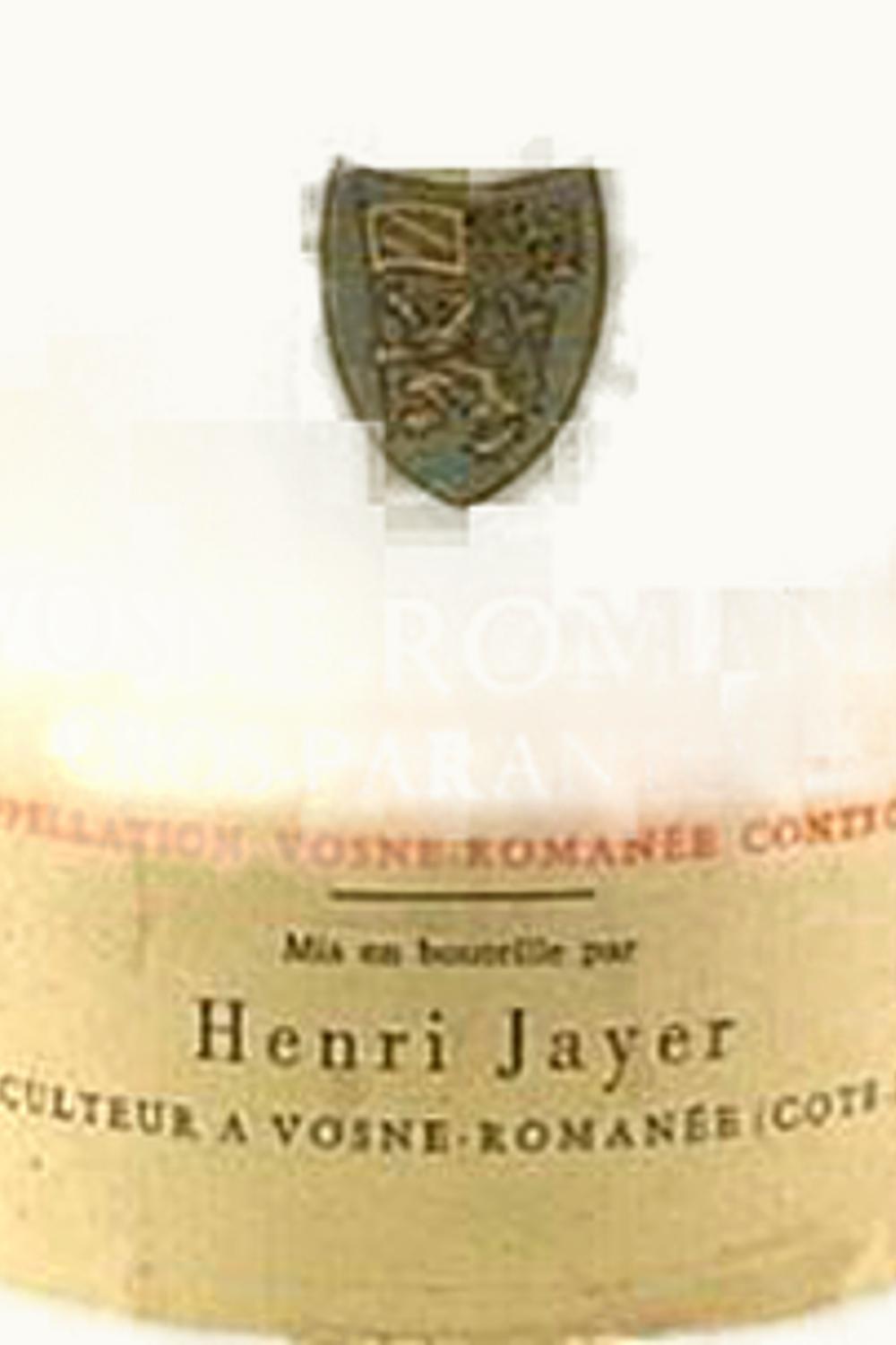 Domaine Henri Jayer Domaine Henri Jayer Cros Parantoux Vosne Romanee Premier Cru, 2001