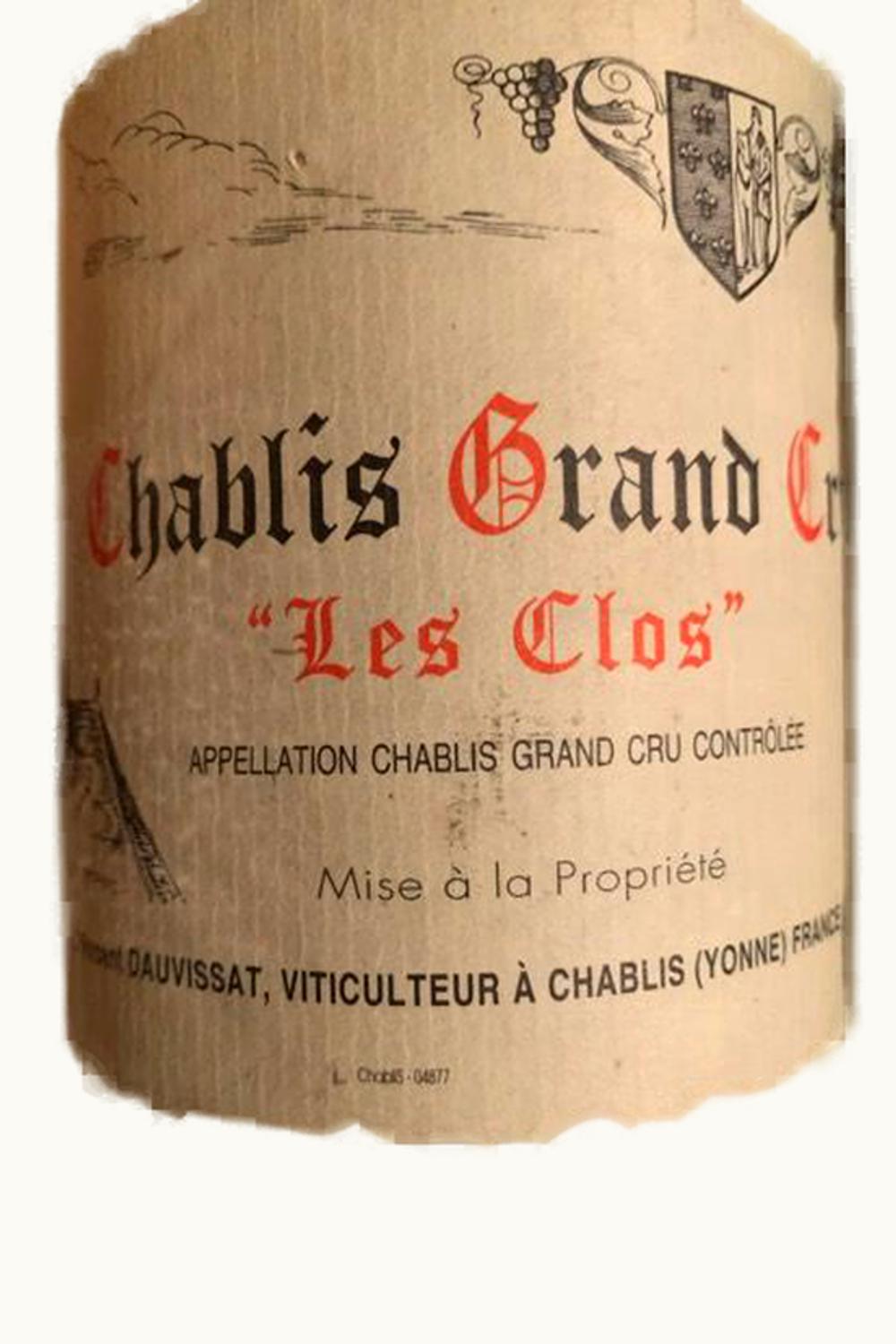 Domaine René & Vincent Dauvissat Domaine René & VIncent Dauvissat Camus Les Clos Chablis Grand Cru, 2001