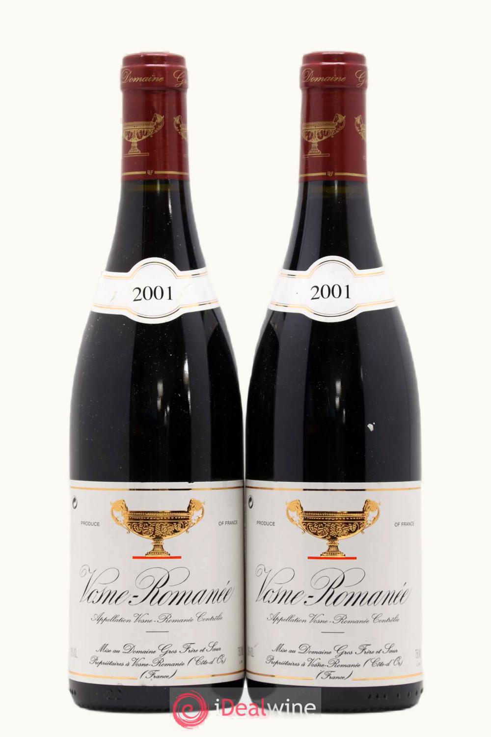 Domaine Gros Frère & Soeurs Domaine Gros Frère & Soeurs Grand Cru Richebourg Vosne Romanee, 2001