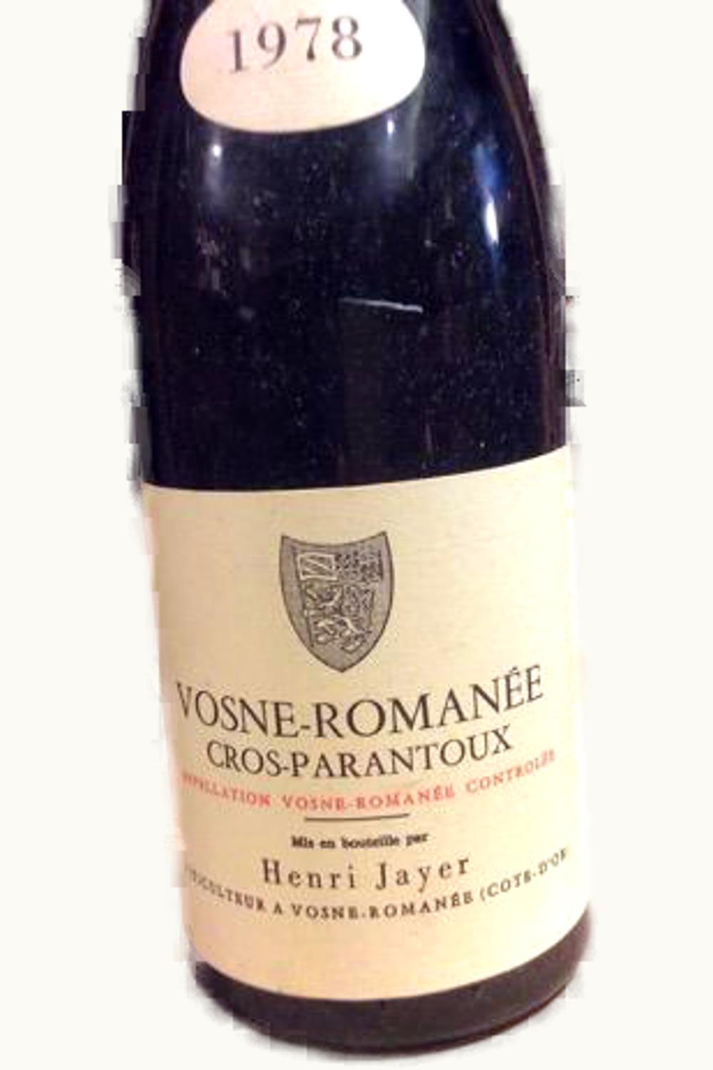 Domaine Henri Jayer Domaine Henri Jayer Cros Parantoux Vosne Romanee Premier Cru, 2000