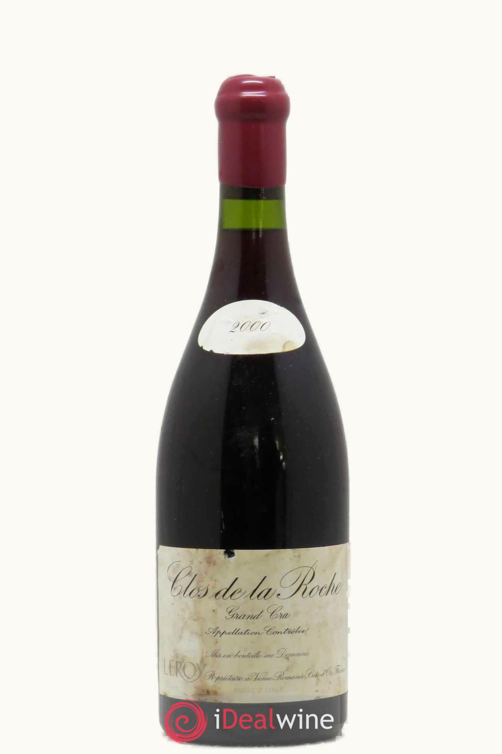 Domaine Leroy Domaine Leroy Grand Cru Cote Nuit Clos de la Roche, 2000