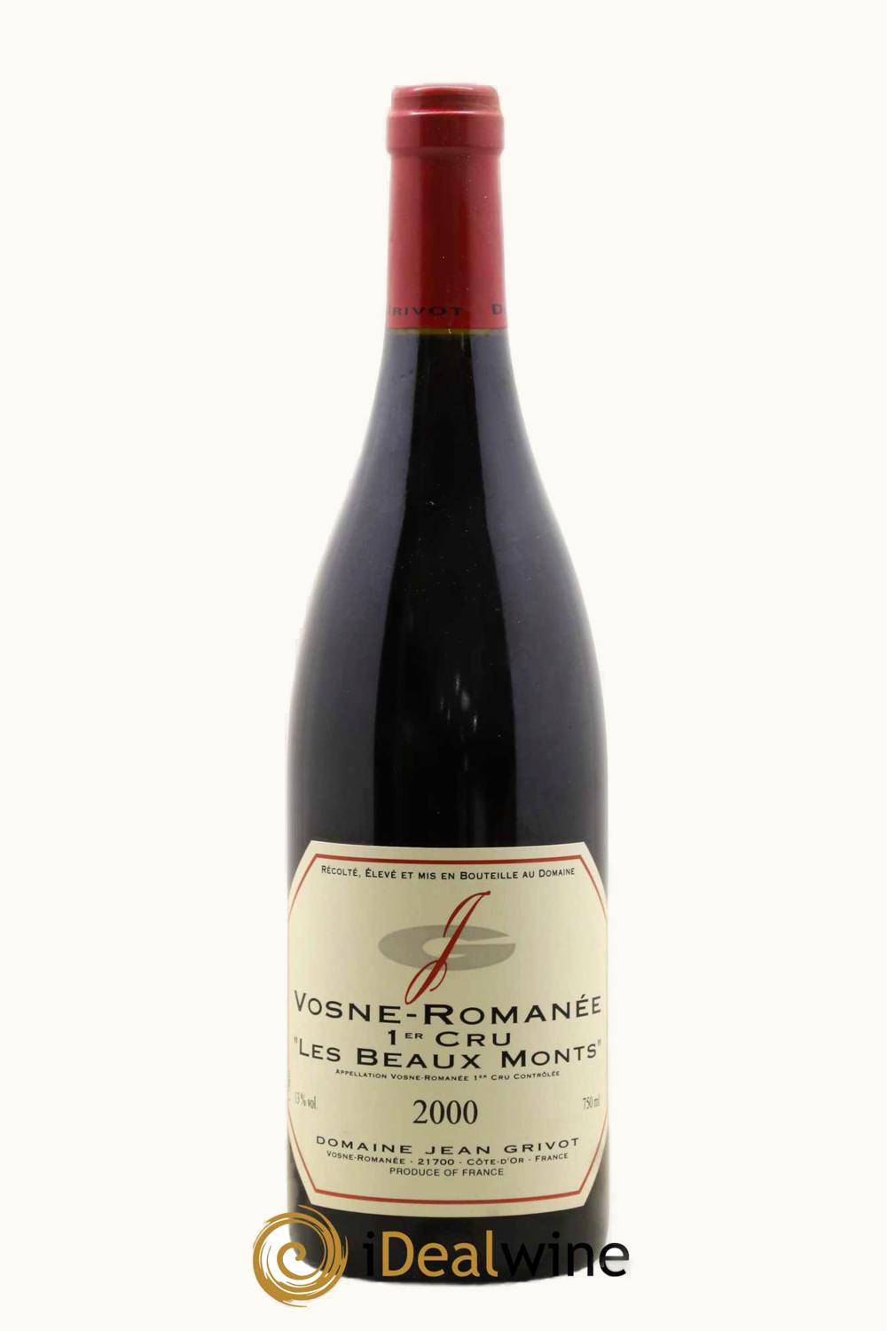 Domaine Jean Grivot Domaine Jean Grivot Les Beau Mont Vosne Romanee Premier Cru, 2000