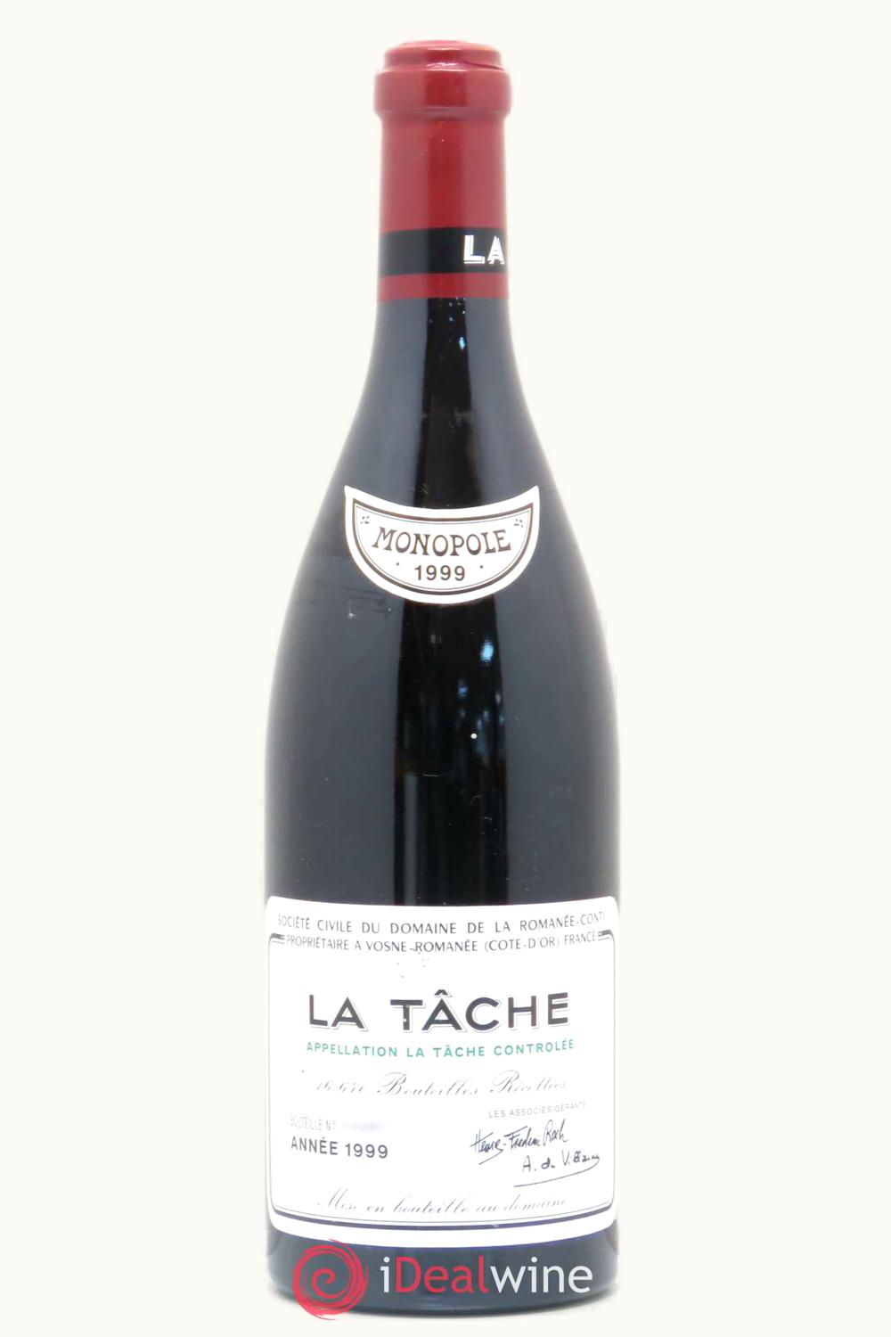 Domaine de la Romanée-Conti Domaine de la Romanée-Conti Tache Grand Cru Monopole Cote Nuit Vosne, 1999