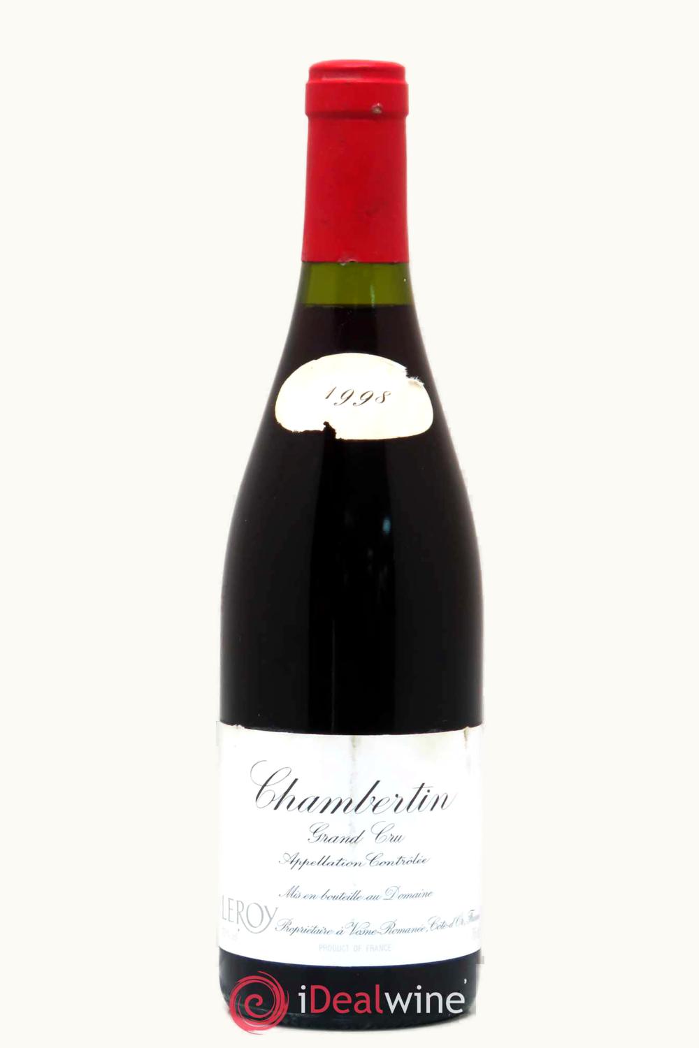 Domaine Leroy Domaine Leroy Chambertin Grand Cru, 1998