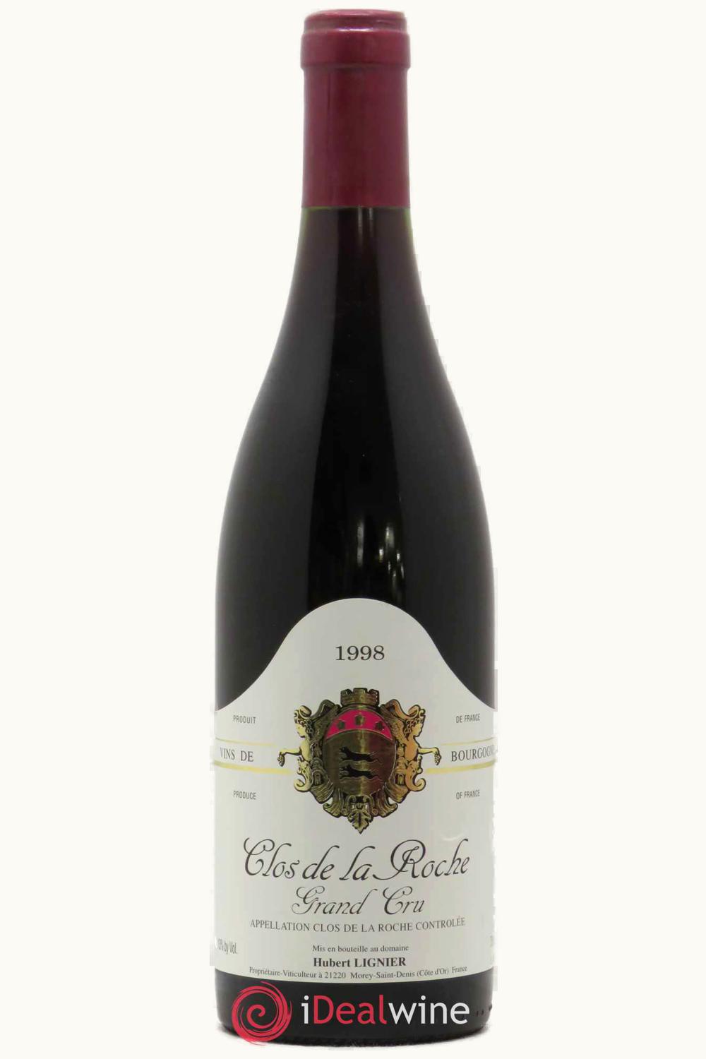 Domaine Hubert Lignier Domaine Hubert Lignier Grand Cru Clos de la Roche Morey-St-Denis, 1998