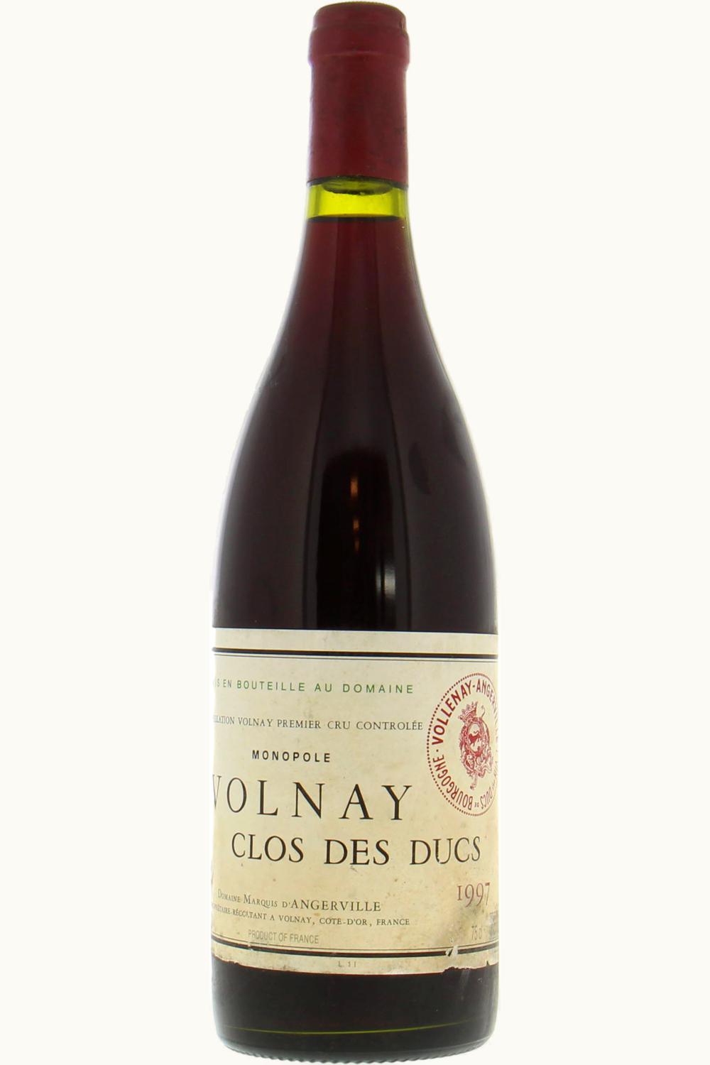 Domaine Marquis d'Angerville Domaine Marquis d'Angerville Clos des Ducs Volnay Premier Cru, 1997