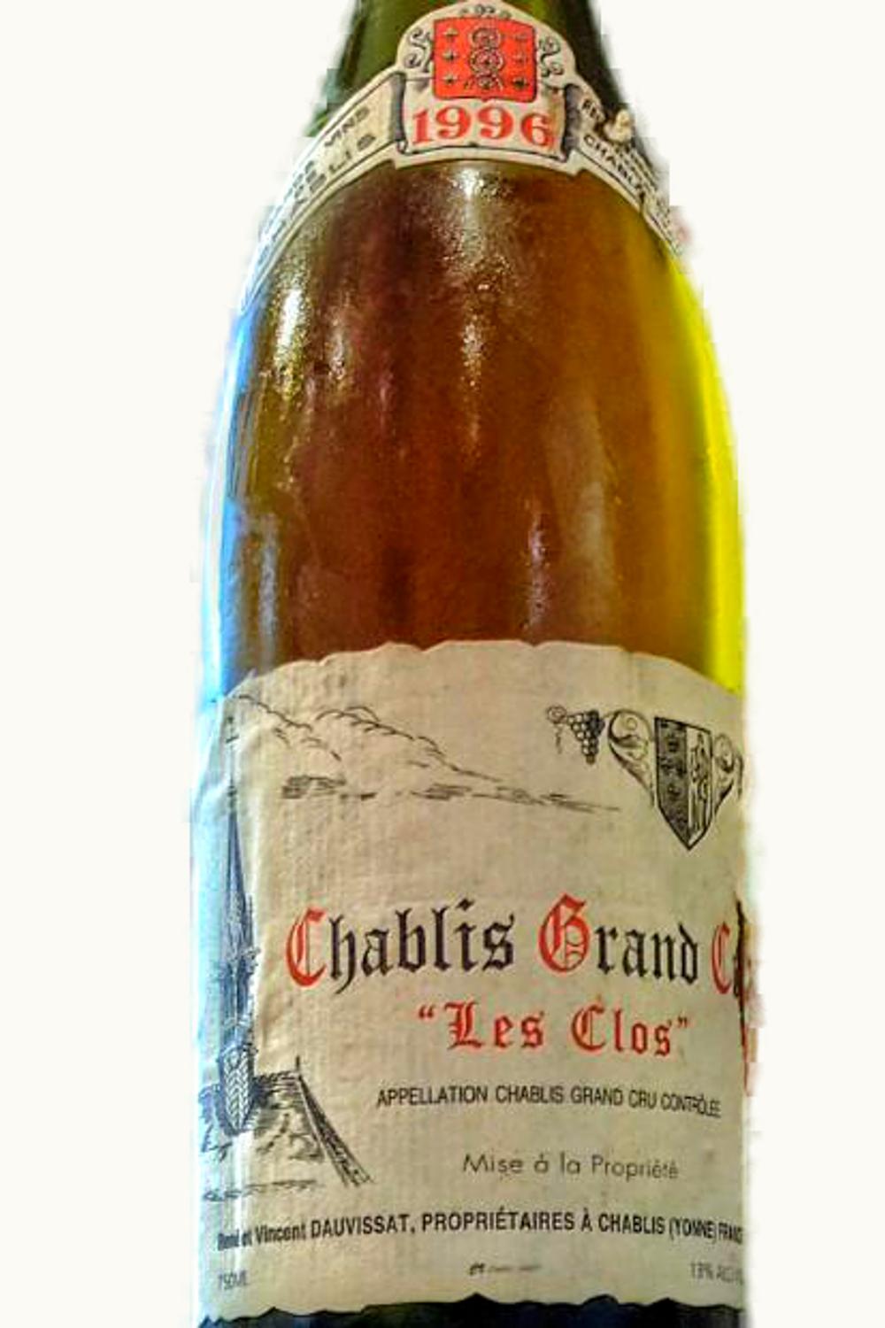 Domaine René & Vincent Dauvissat Domaine René & VIncent Dauvissat Les Clos Chablis Grand Cru, 1996